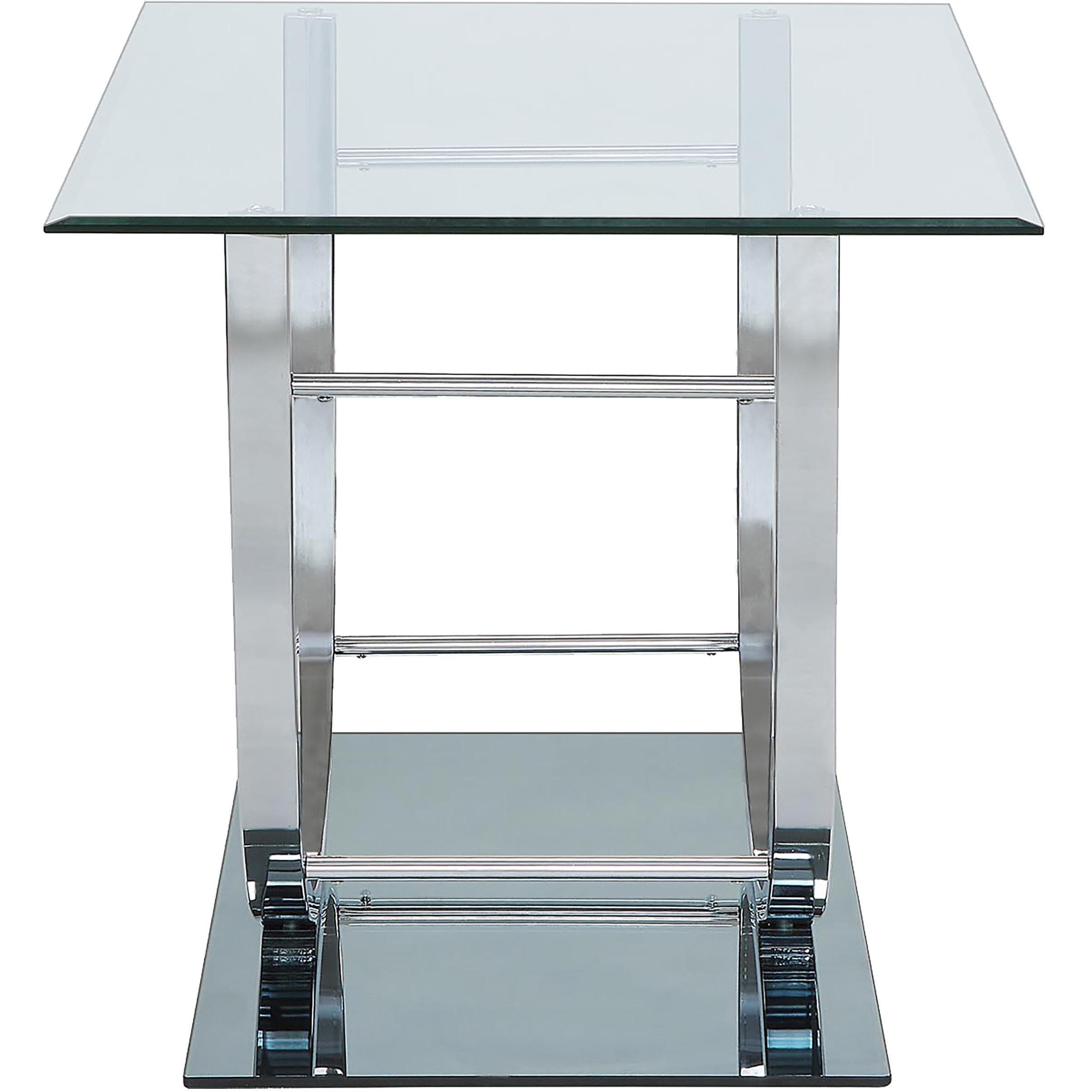  Coaster Furniture Danville 704988-S2 2-piece Glass Top Coffee and End Table Set - Chrome IMAGE 5