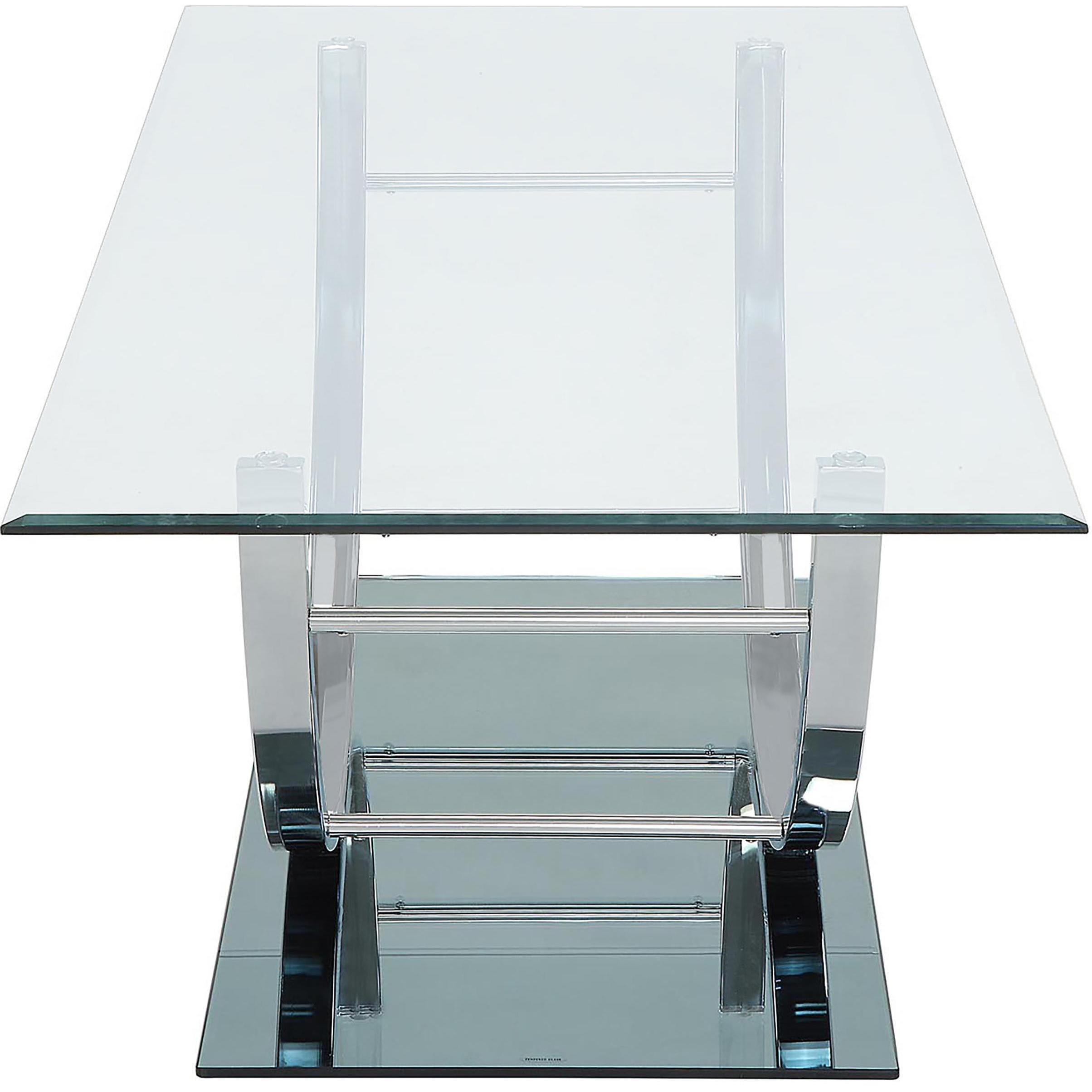  Coaster Furniture Danville 704988-S3 3-piece Glass Top Coffee and End Table Set - Chrome IMAGE 8