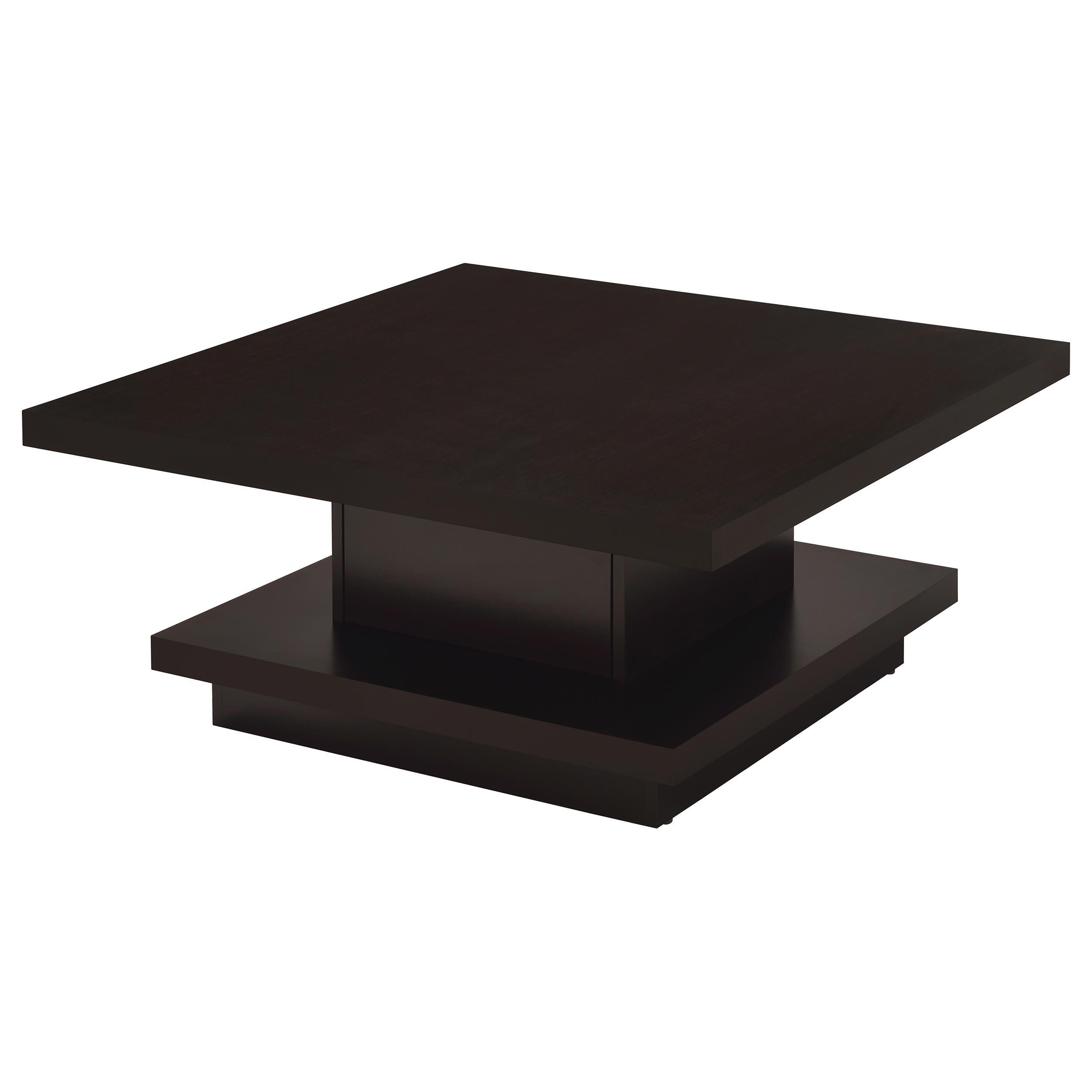  Coaster Furniture Reston 705168-S2 2-piece Square Coffee and End Table Set - Cappuccino IMAGE 5