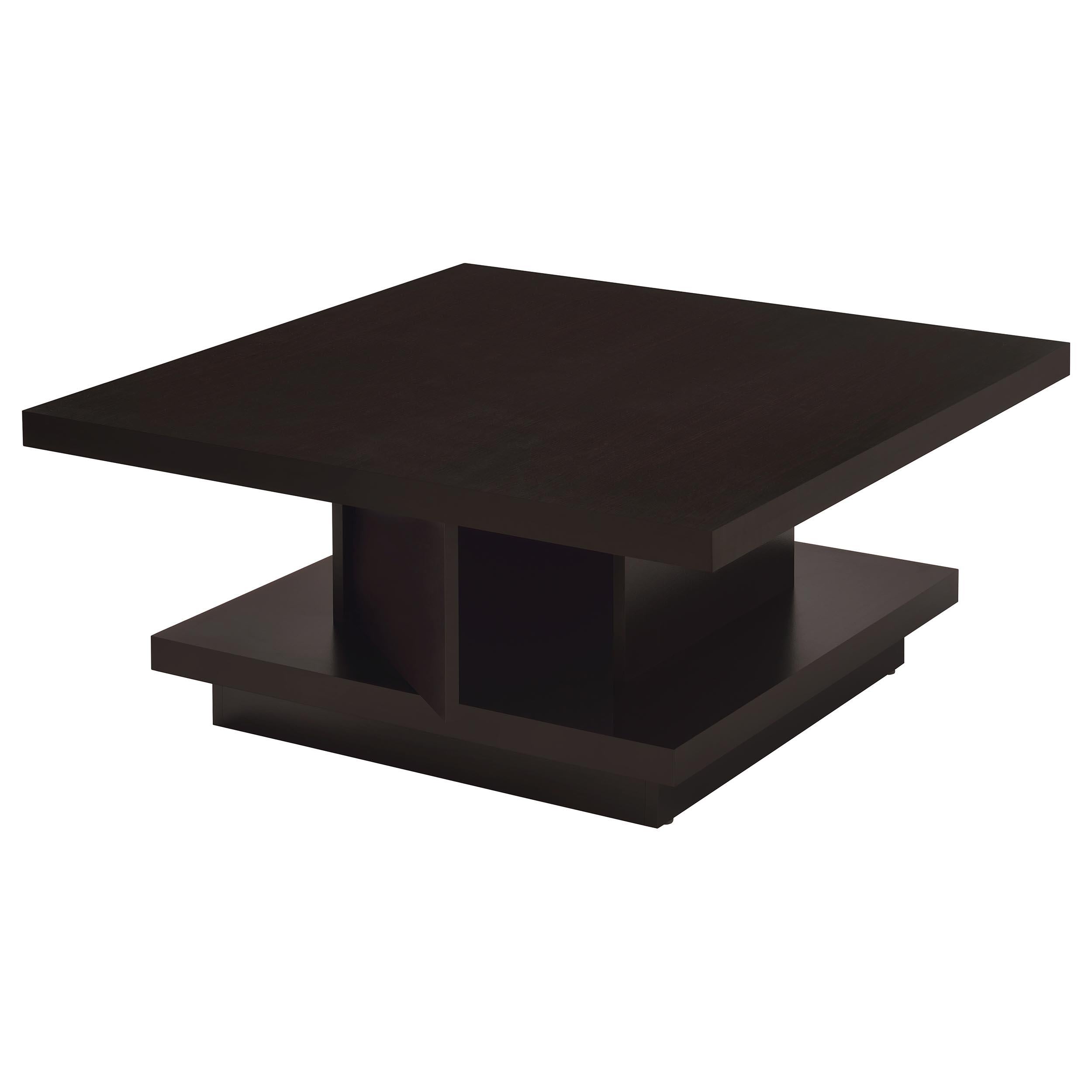  Coaster Furniture Reston 705168-S2 2-piece Square Coffee and End Table Set - Cappuccino IMAGE 7