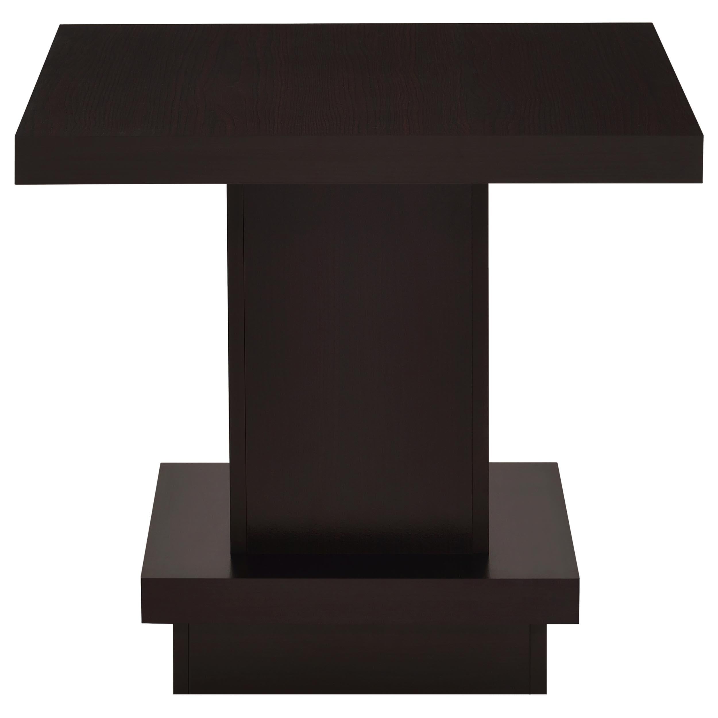  Coaster Furniture Reston 705168-S3 3-piece Square Coffee and End Table Set - Cappuccino IMAGE 4