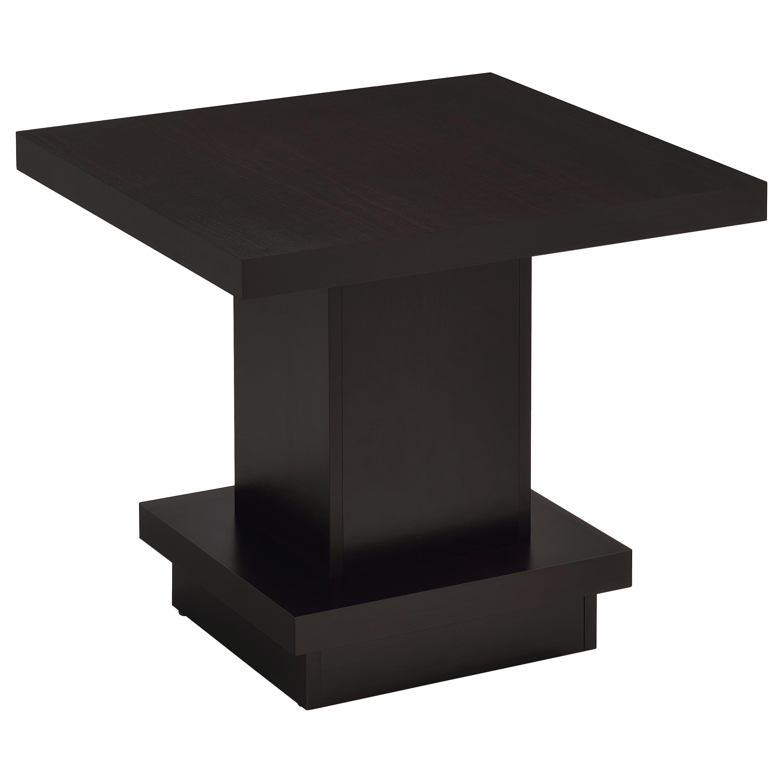  Coaster Furniture Reston 705168-S3 3-piece Square Coffee and End Table Set - Cappuccino IMAGE 9