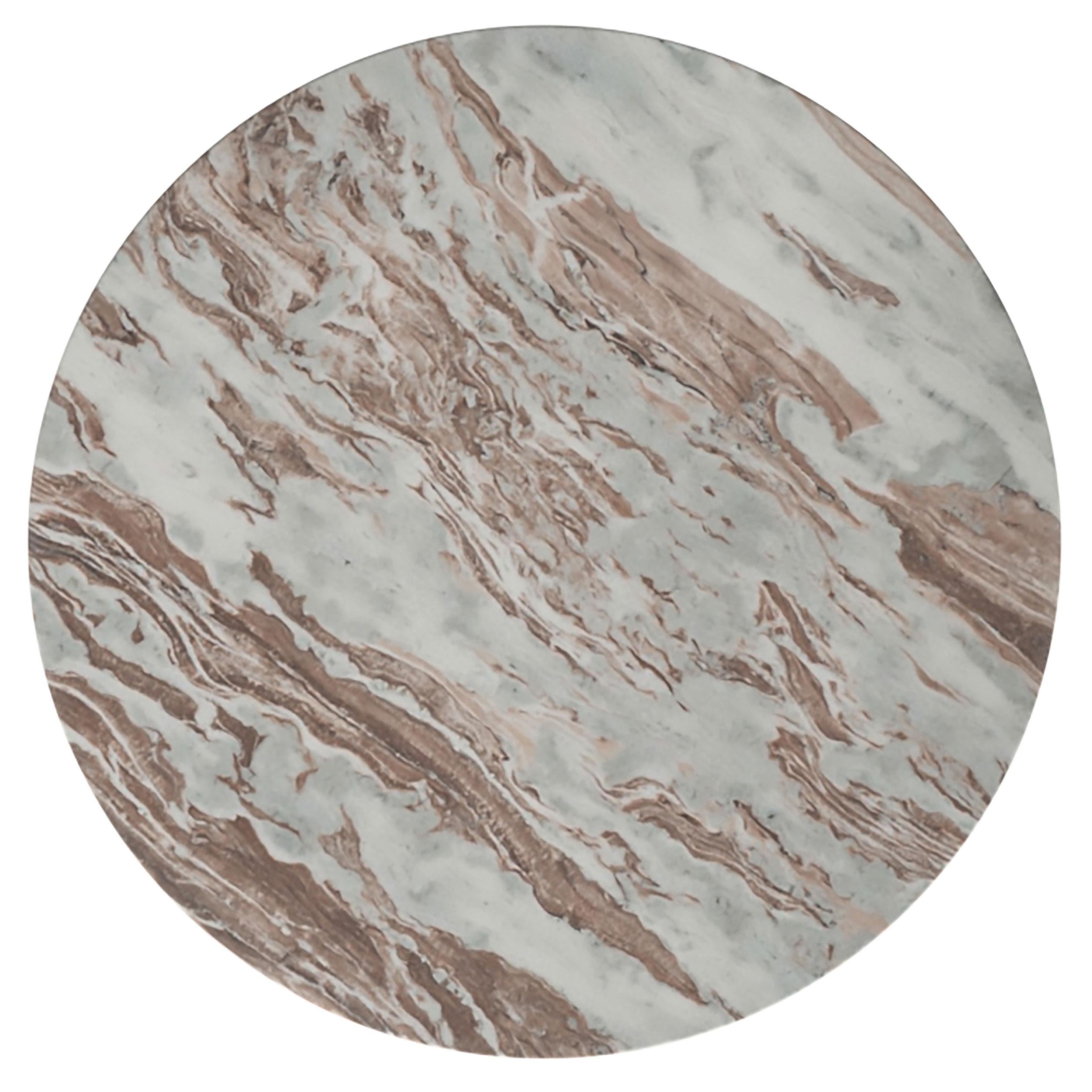  Coaster Furniture Jenna 706168-S2 2-piece Round Marble Top Coffee Table Set - Brown IMAGE 12