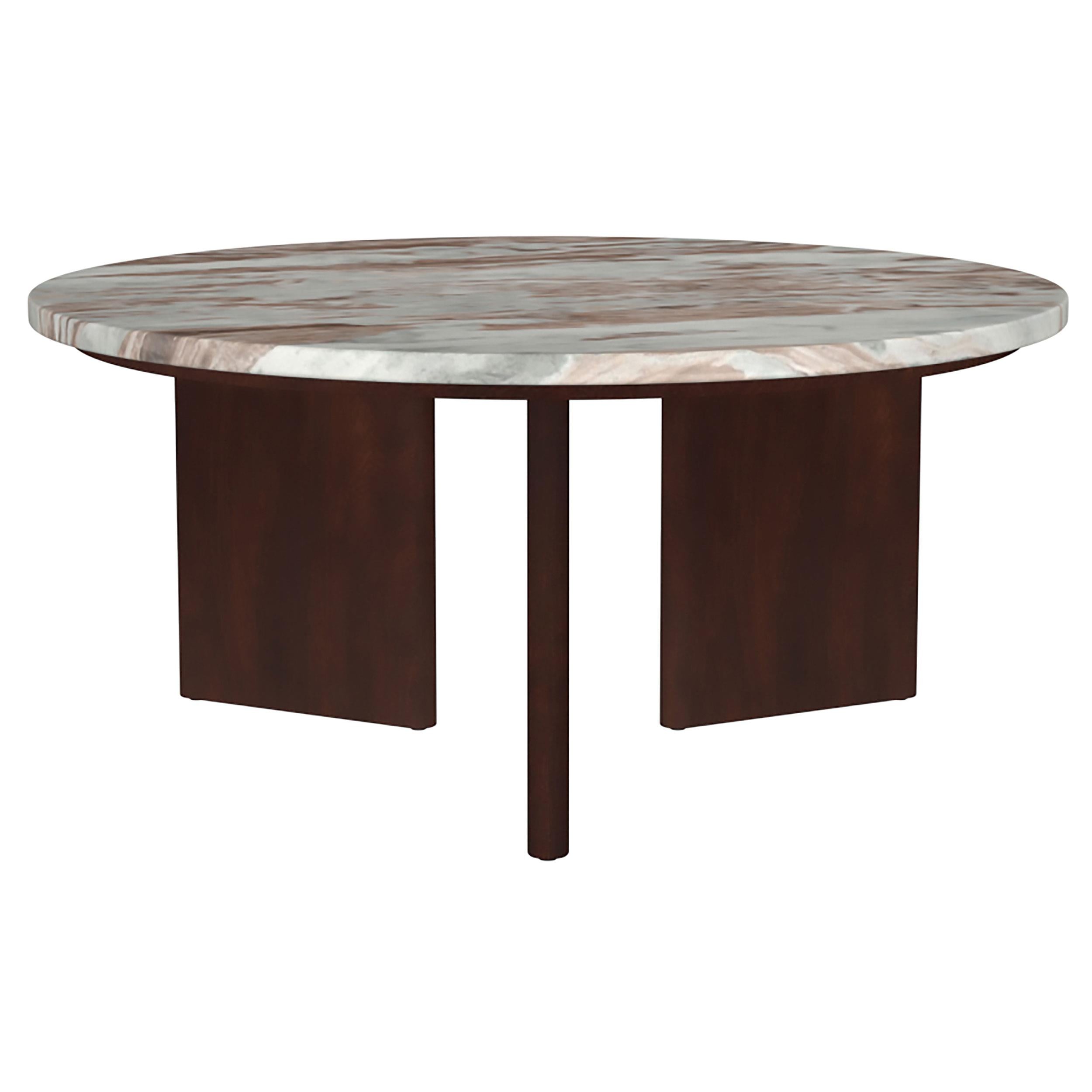  Coaster Furniture Jenna 706168-S2 2-piece Round Marble Top Coffee Table Set - Brown IMAGE 9