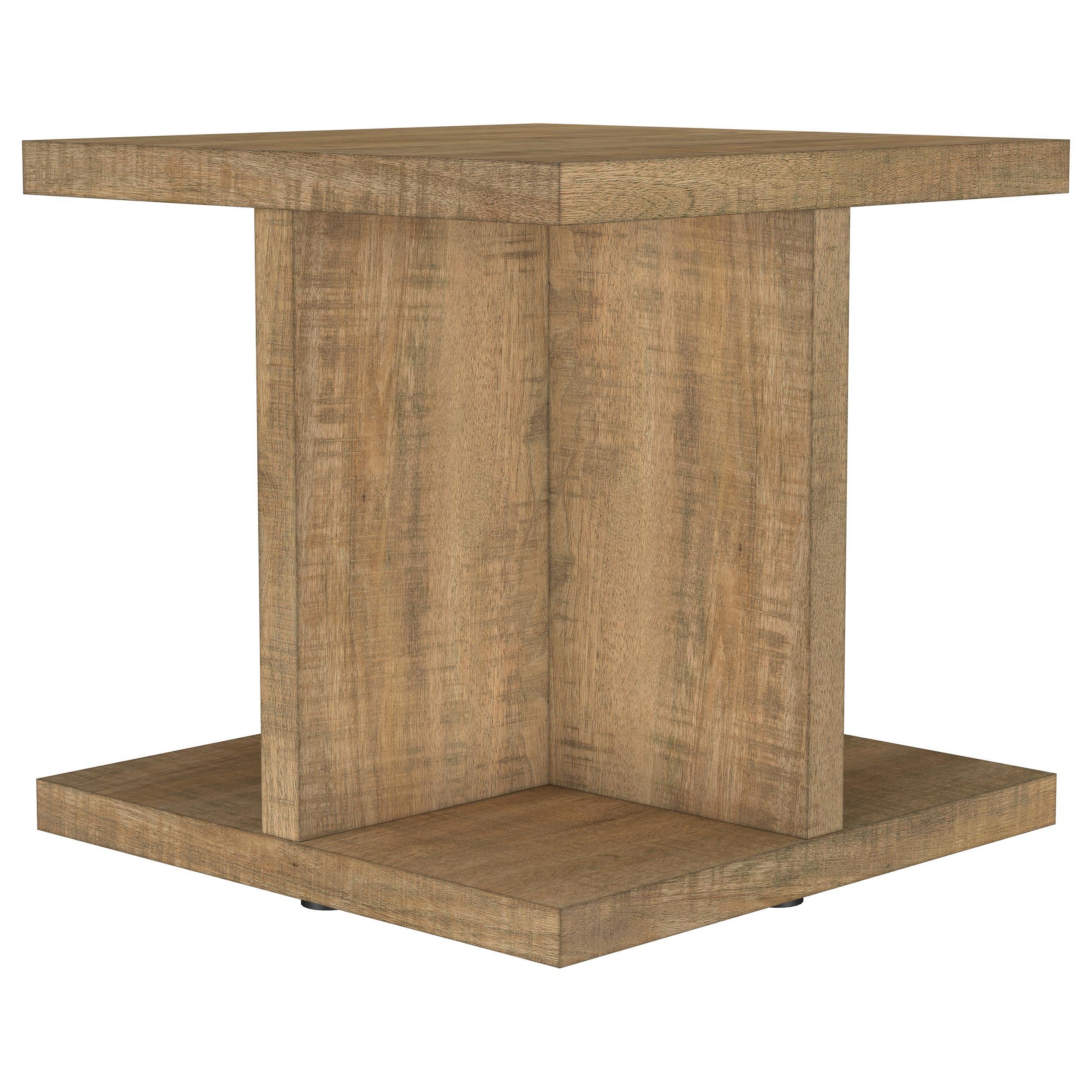  Coaster Furniture Cortona 706177 Square Engineered Wood Side Table - Mango IMAGE 1