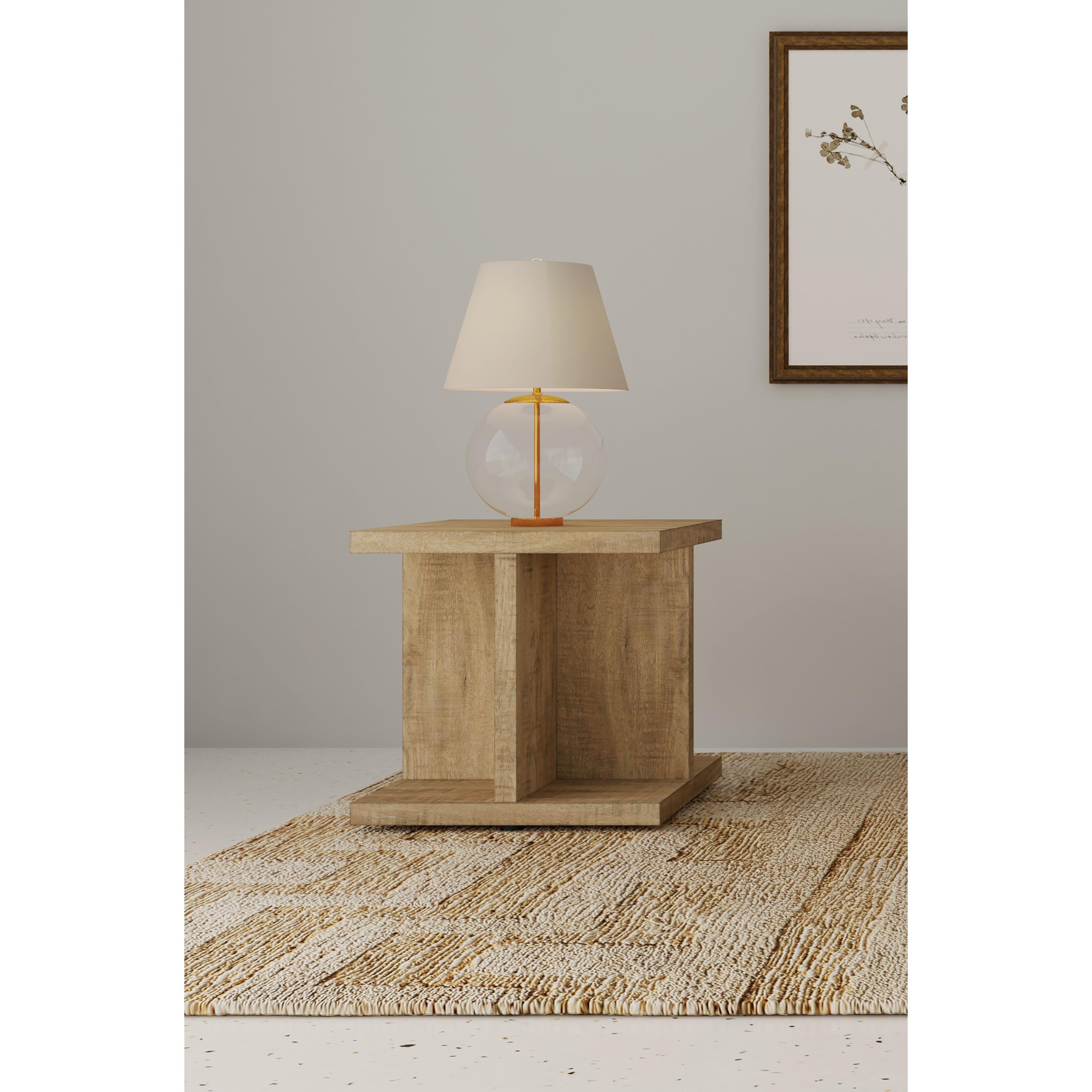  Coaster Furniture Cortona 706177 Square Engineered Wood Side Table - Mango IMAGE 4