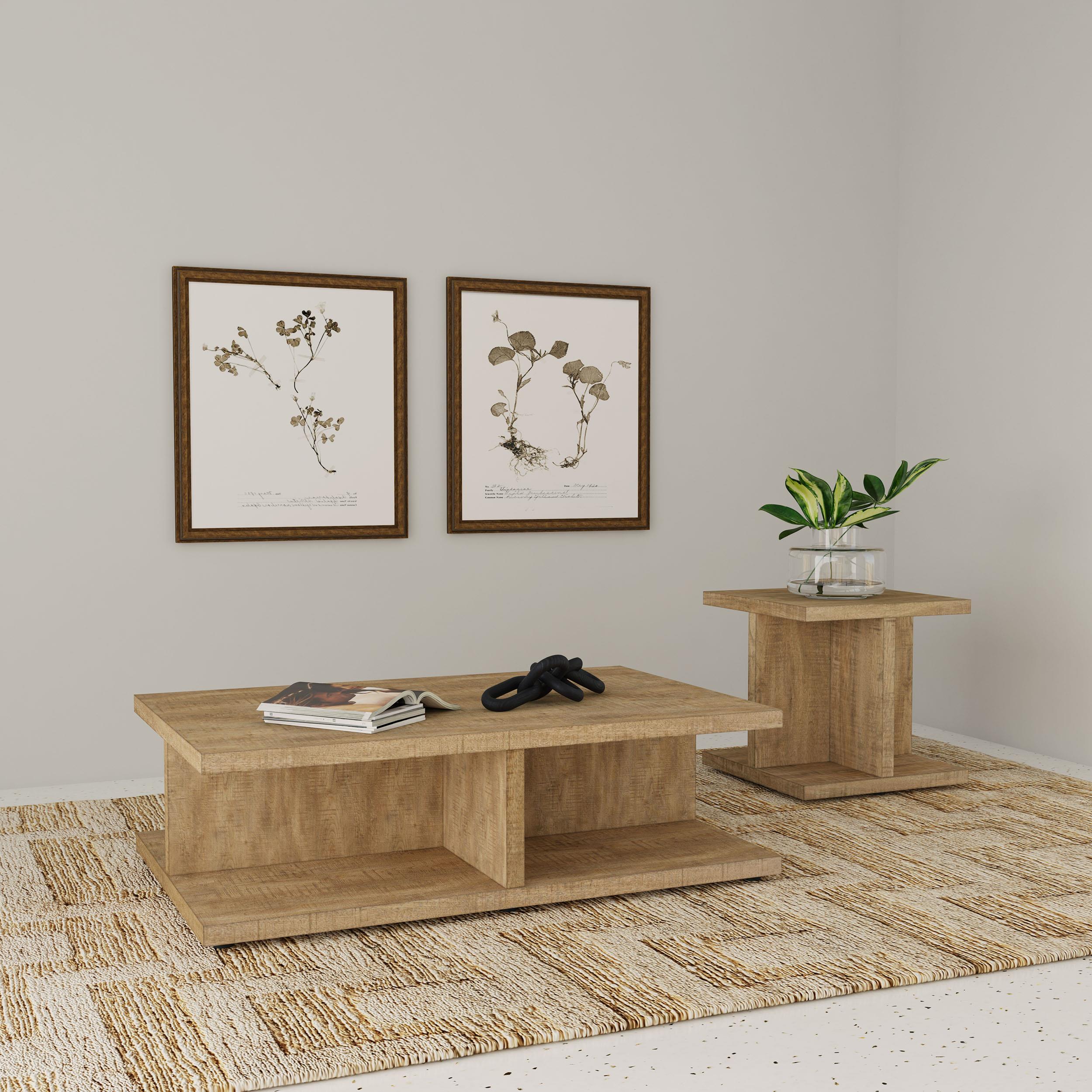  Coaster Furniture Cortona 706177 Square Engineered Wood Side Table - Mango IMAGE 7