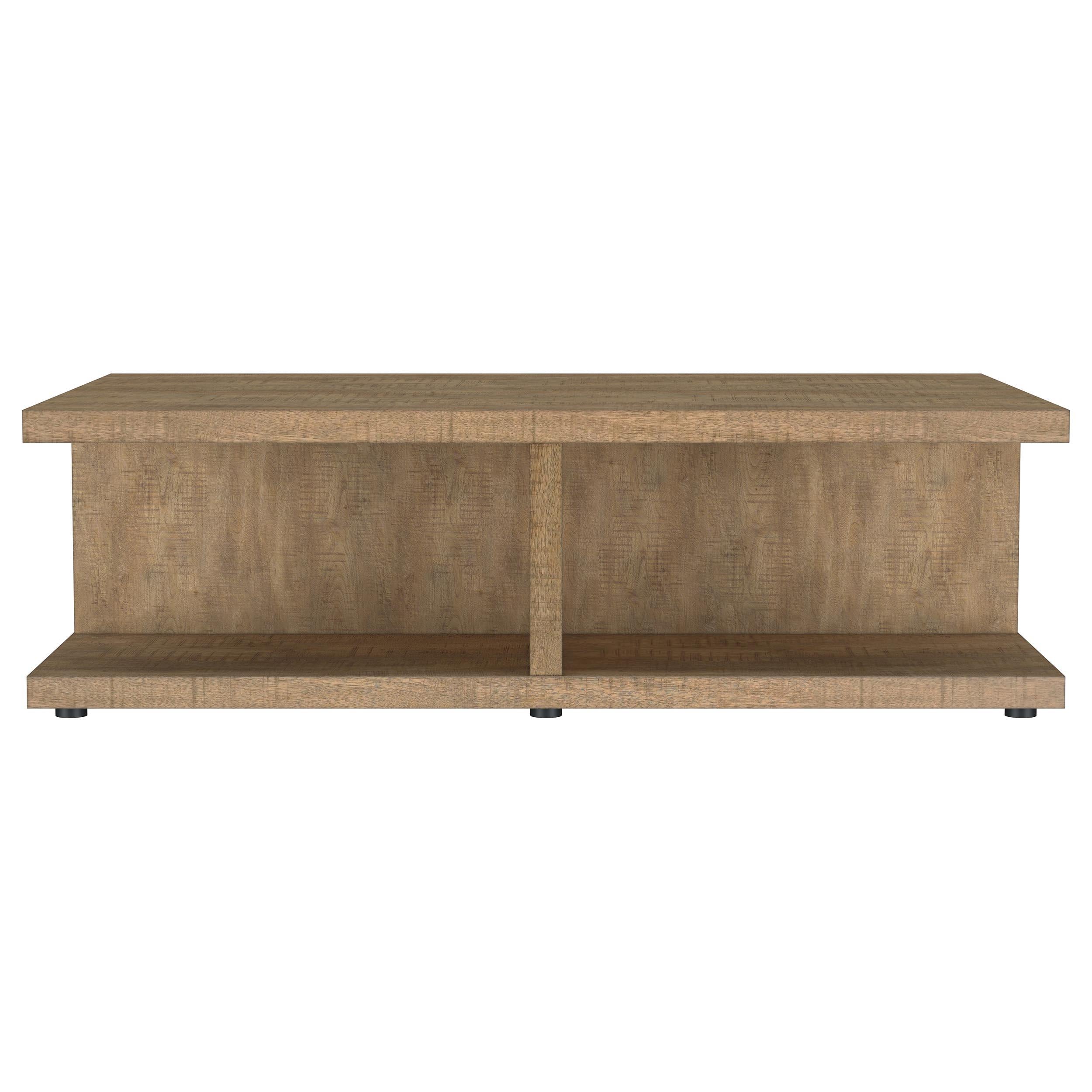  Coaster Furniture Cortona 706178 Square Engineered Wood Coffee Table - Mango IMAGE 2