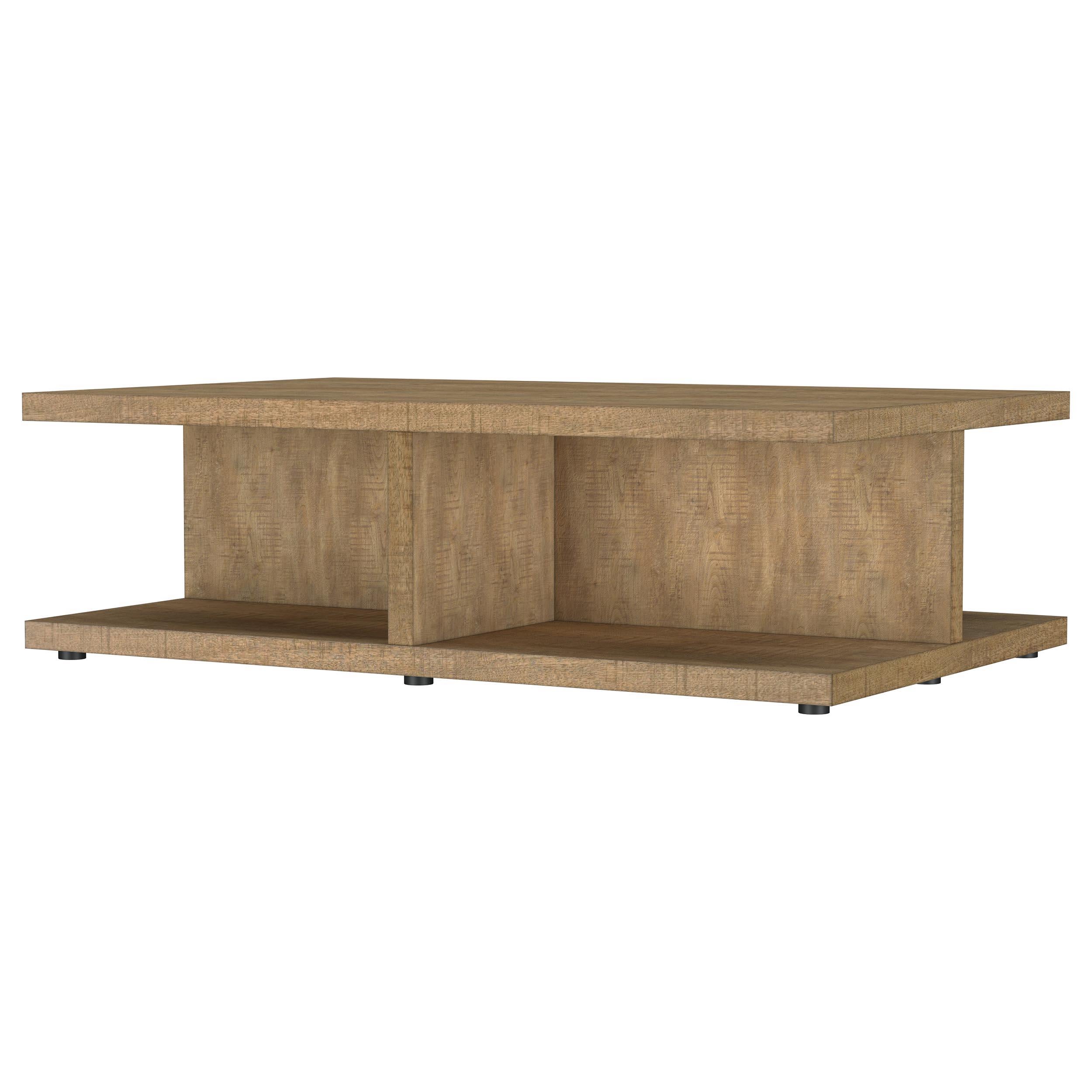  Coaster Furniture Cortona 706178 Square Engineered Wood Coffee Table - Mango IMAGE 4