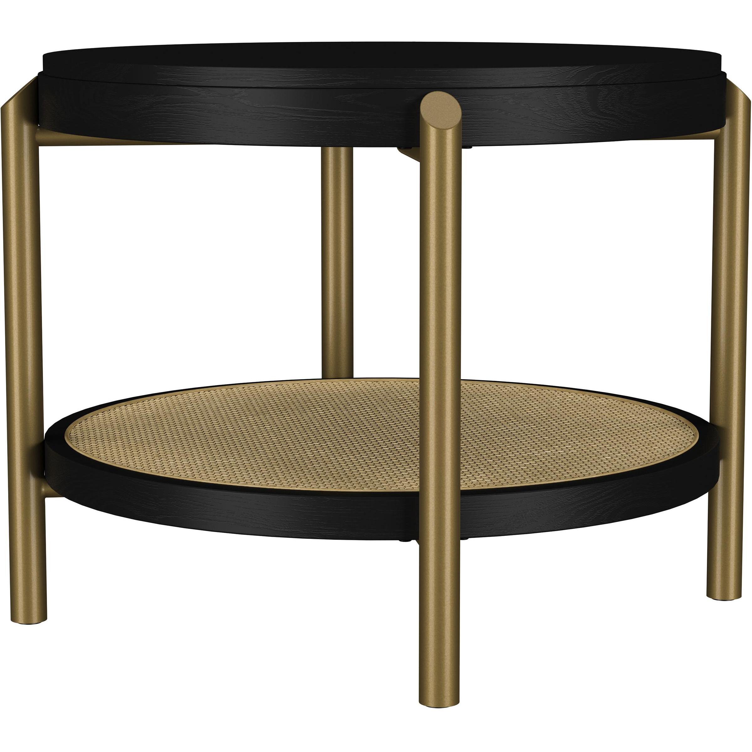  Coaster Furniture Arini 706198-S2 2-piece Round Coffee and End Table Set - Black IMAGE 5