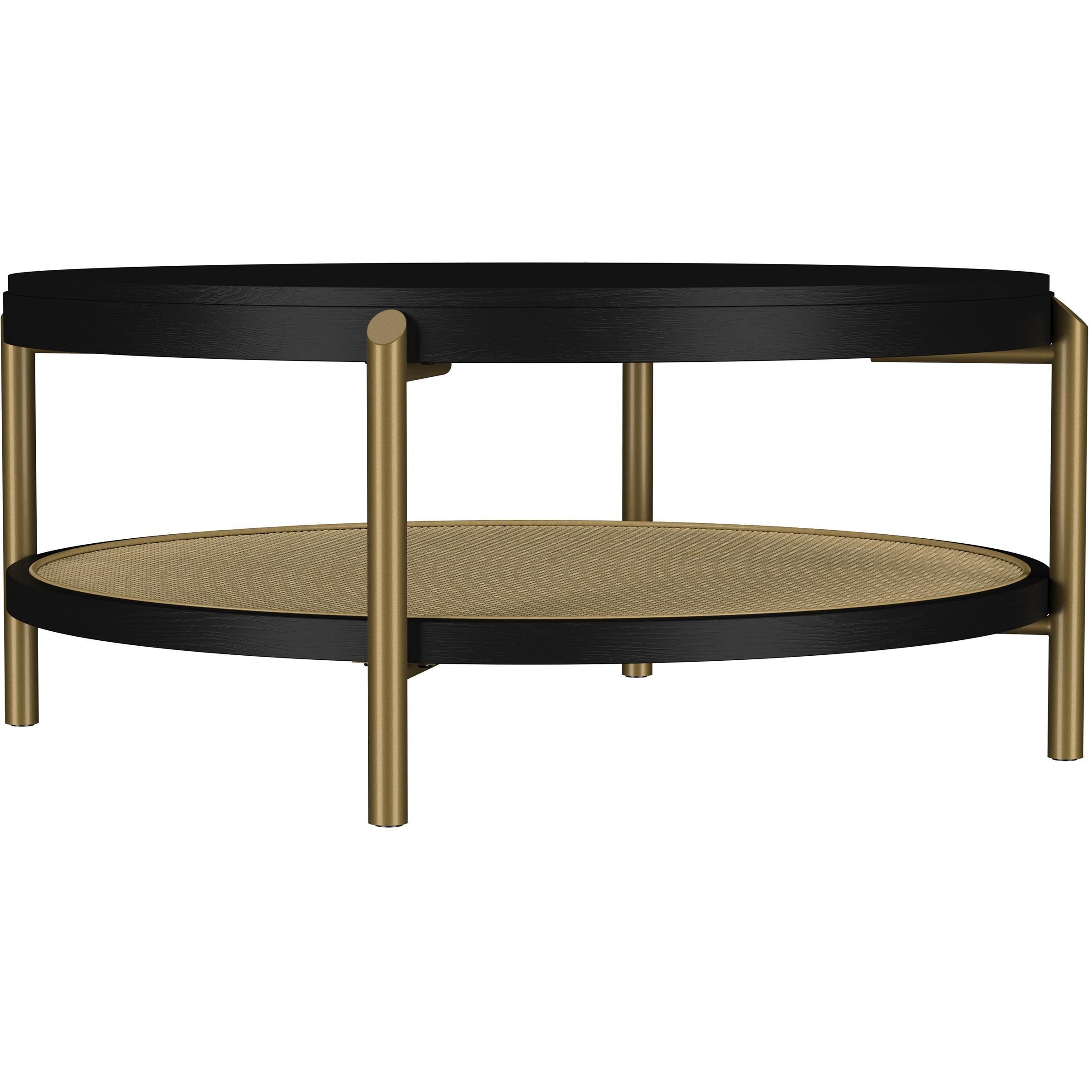  Coaster Furniture Arini 706198-S2 2-piece Round Coffee and End Table Set - Black IMAGE 6
