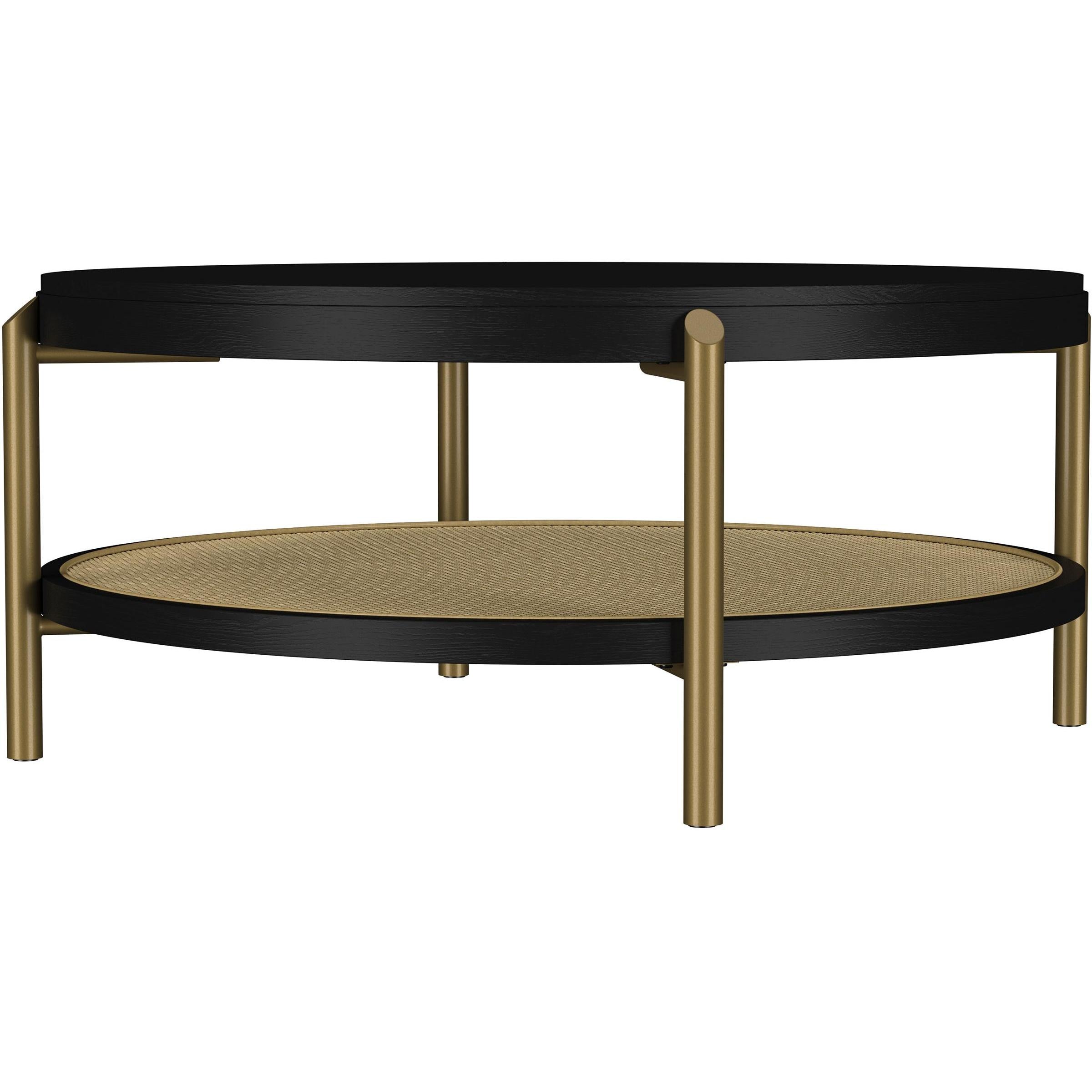  Coaster Furniture Arini 706198-S2 2-piece Round Coffee and End Table Set - Black IMAGE 8