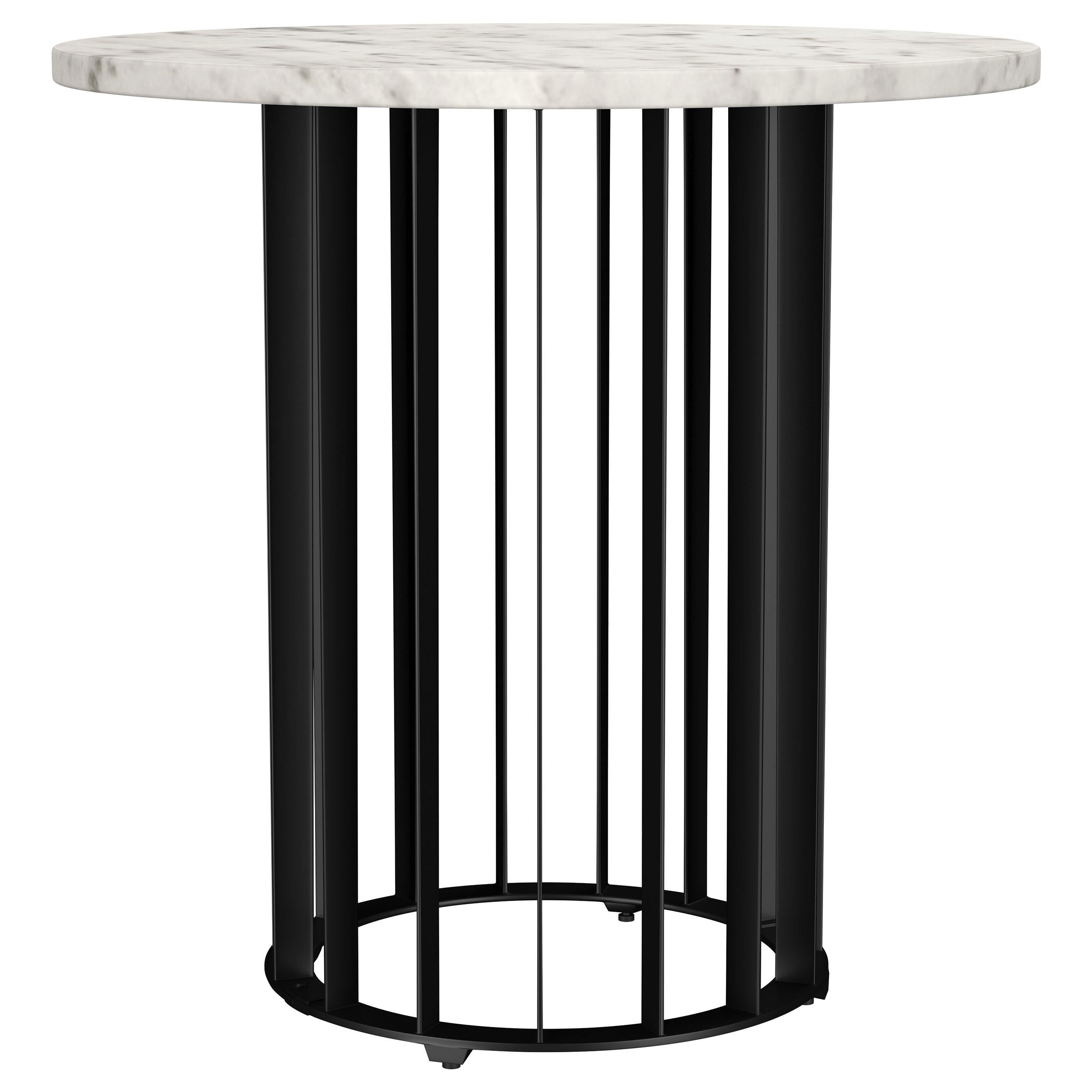  Coaster Furniture Haven 706208-S2 2-piece Round Marble Coffee and End Table Set - Black IMAGE 9