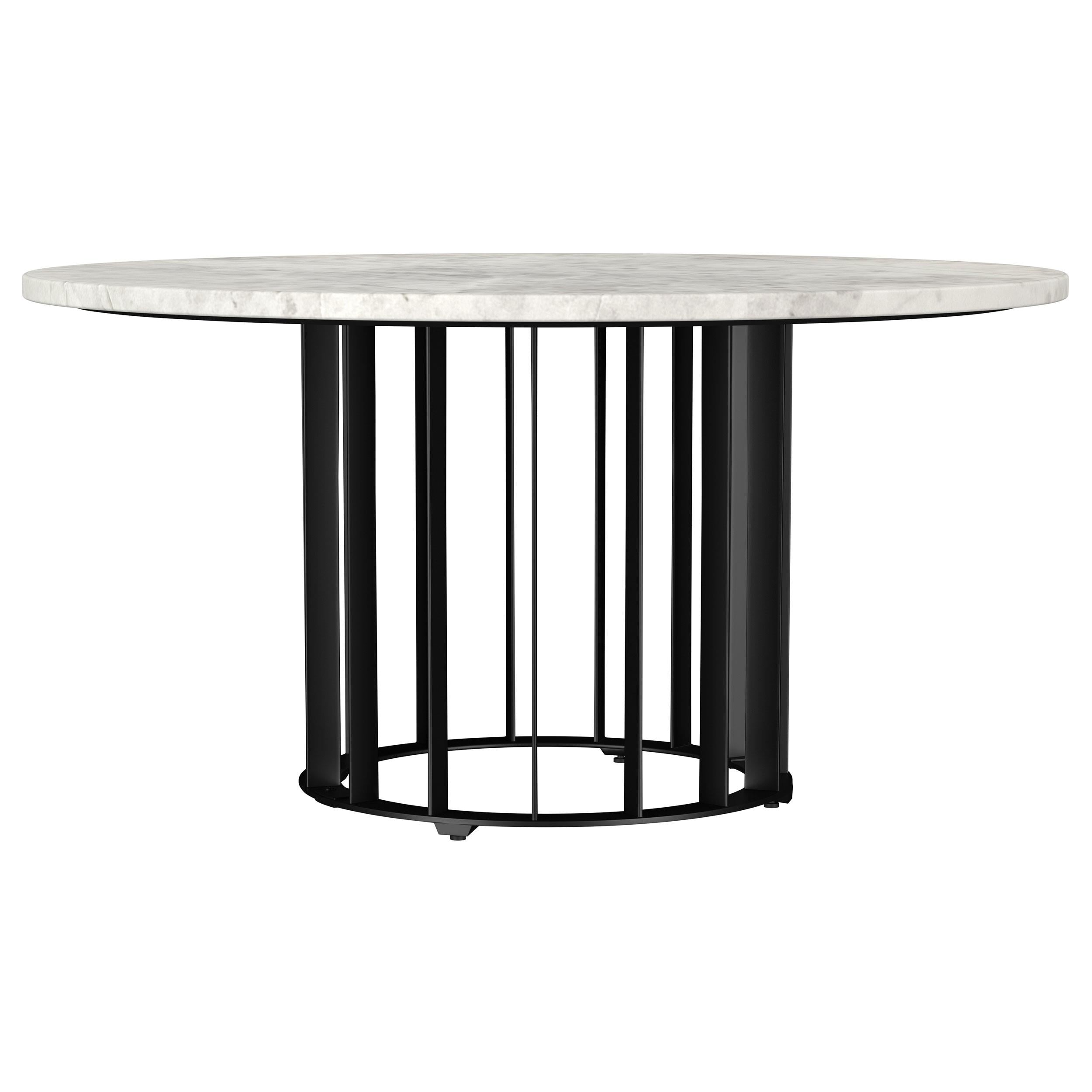 Coaster Furniture Haven 706208-S3 3-piece Round Marble Coffee and End Table Set - Black IMAGE 7