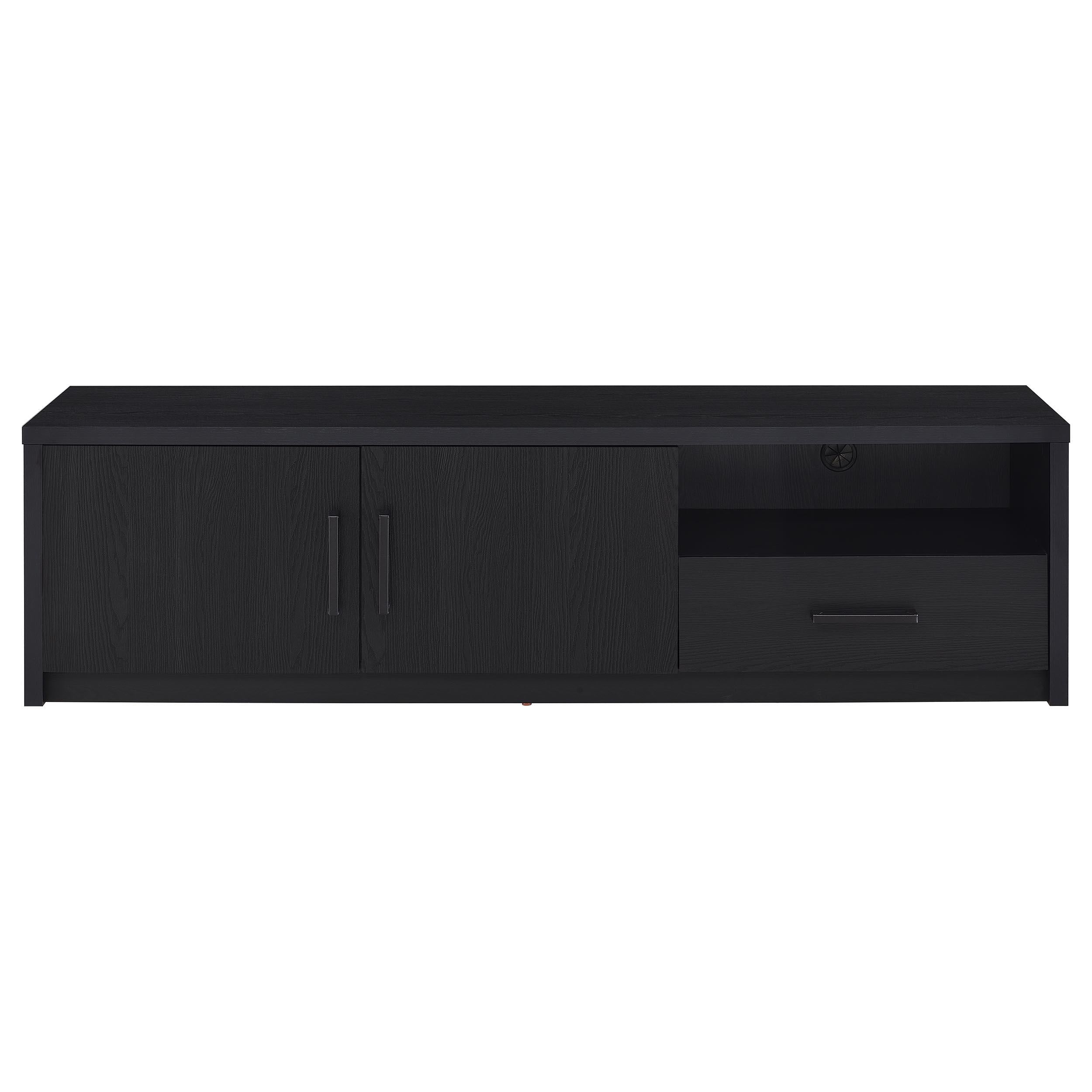  Coaster Furniture Murray 706213 70-inch 2-door TV Stand Media Console - Black IMAGE 1