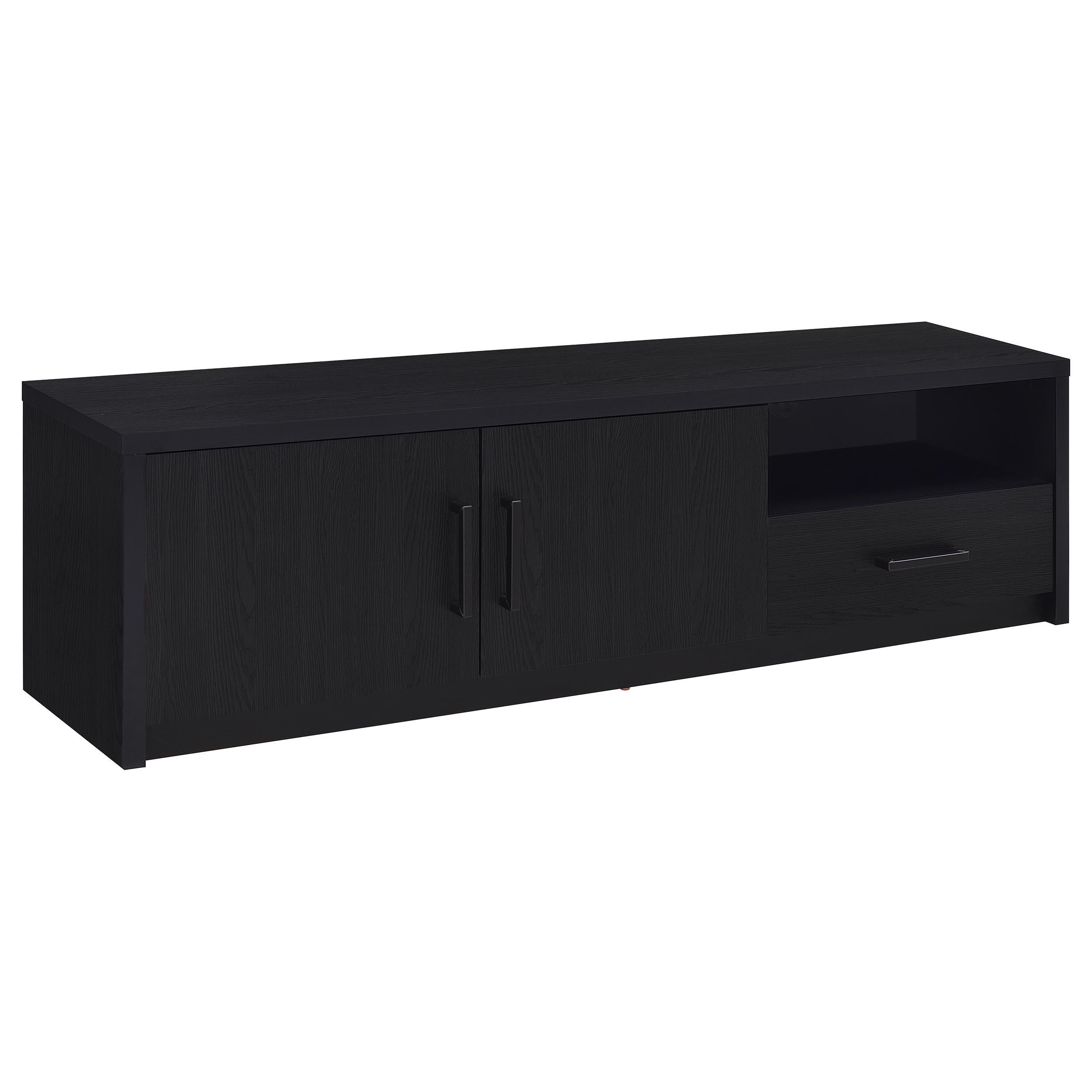  Coaster Furniture Murray 706213 70-inch 2-door TV Stand Media Console - Black IMAGE 2