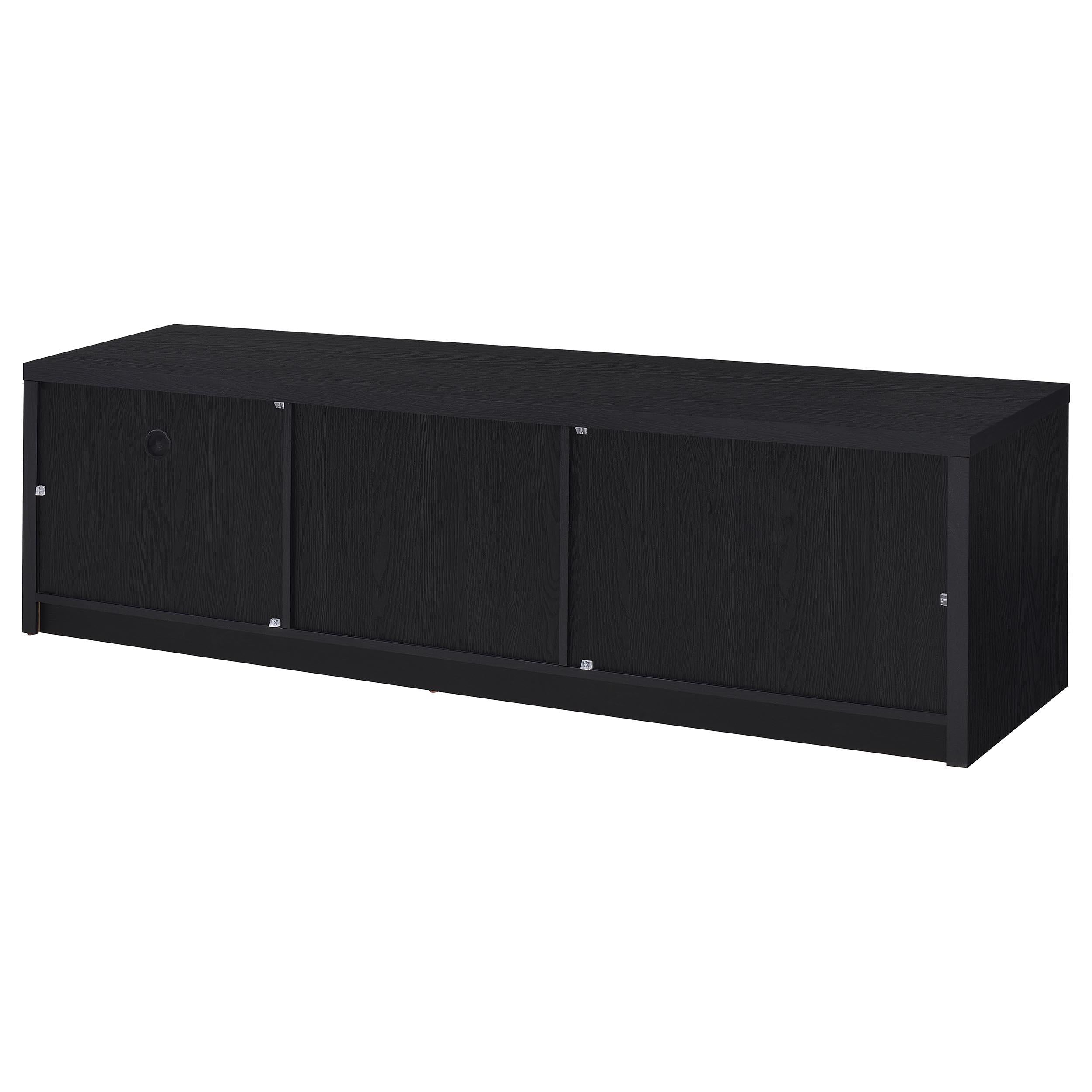  Coaster Furniture Murray 706213 70-inch 2-door TV Stand Media Console - Black IMAGE 5