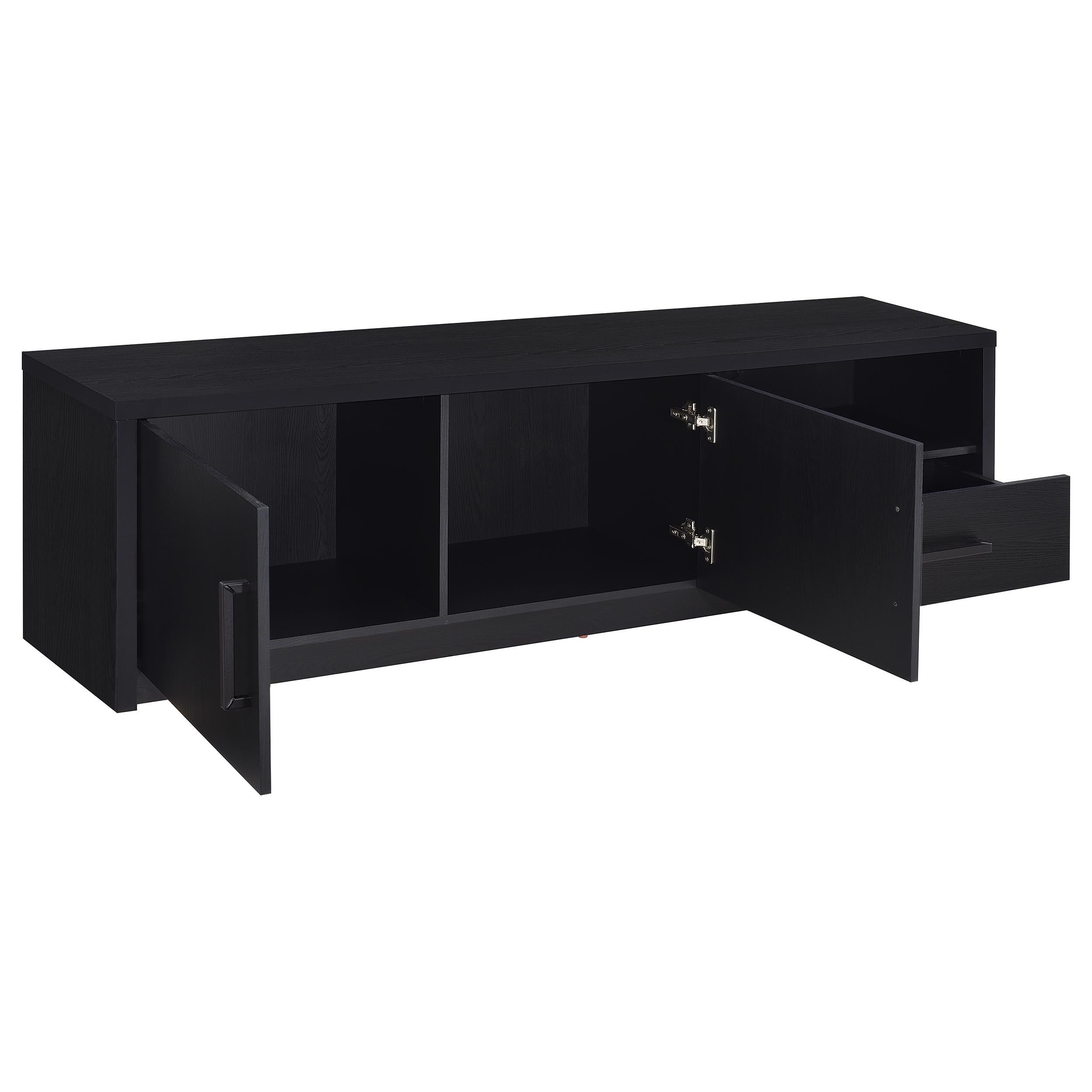  Coaster Furniture Murray 706213 70-inch 2-door TV Stand Media Console - Black IMAGE 9
