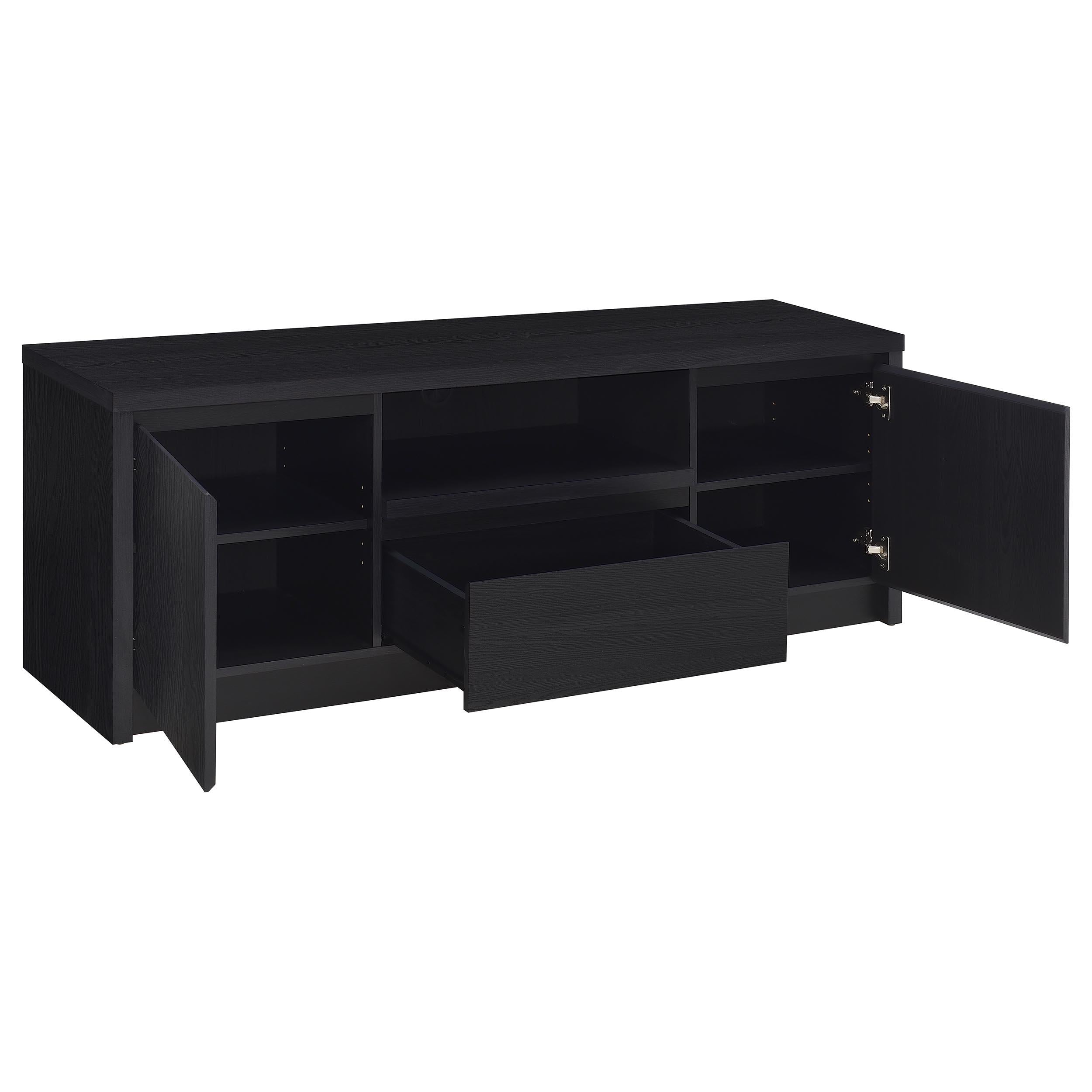  Coaster Furniture Winfield 706222 60-inch 2-door TV Stand Media Console - Black IMAGE 9