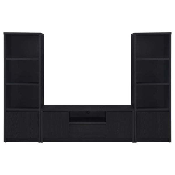 Coaster Furniture Winfield 706222-SET 3-piece Entertainment Center 60-inch TV Stand - Black