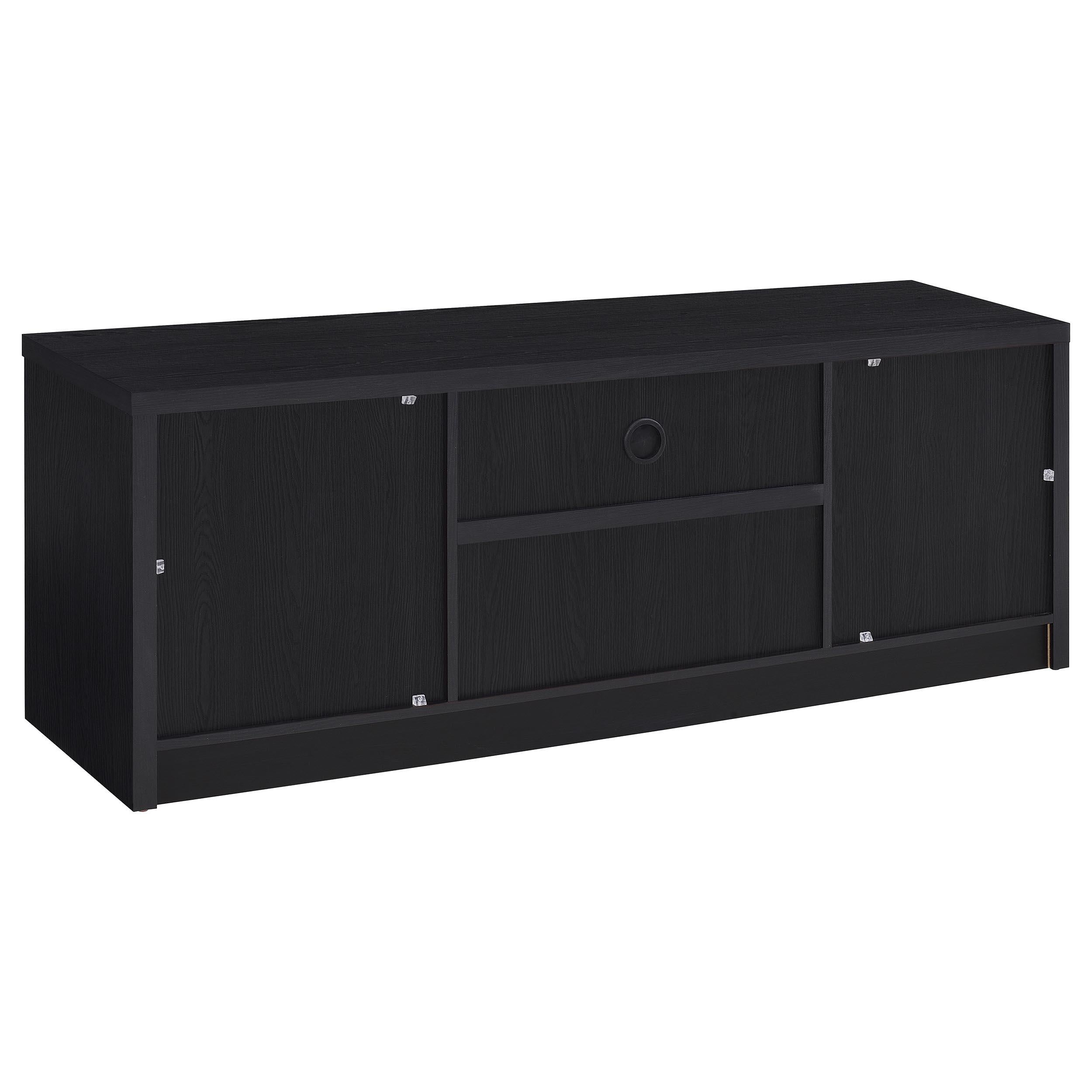  Coaster Furniture Winfield 706222-SET 3-piece Entertainment Center 60-inch TV Stand - Black IMAGE 4