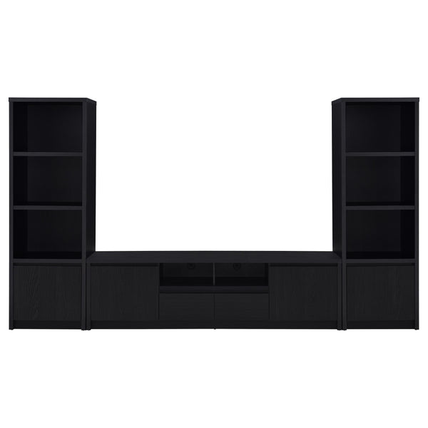 Coaster Furniture Winfield 706223-SET 3-piece Entertainment Center 78-inch TV Stand - Black