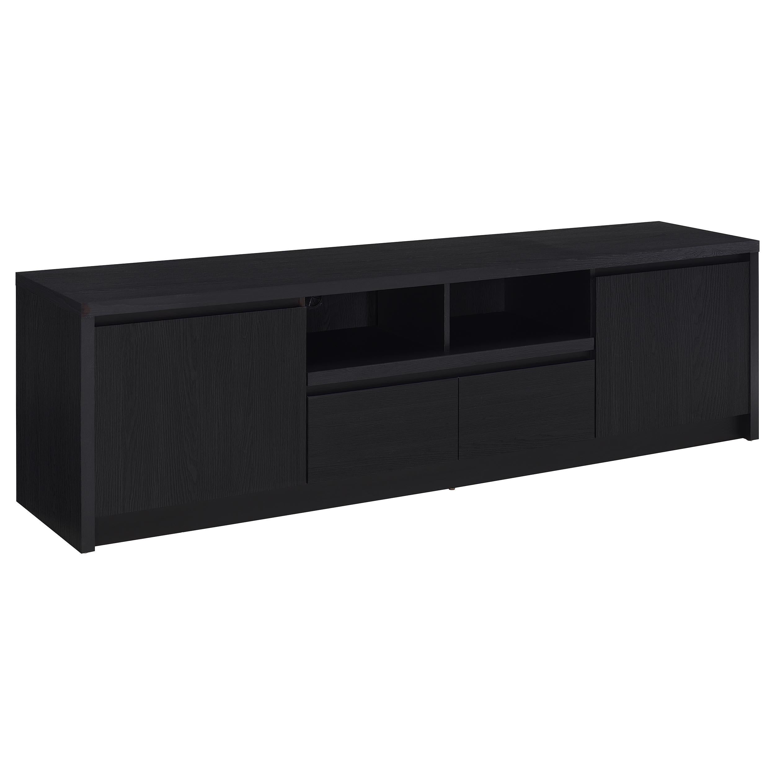  Coaster Furniture Winfield 706223-SET 3-piece Entertainment Center 78-inch TV Stand - Black IMAGE 5