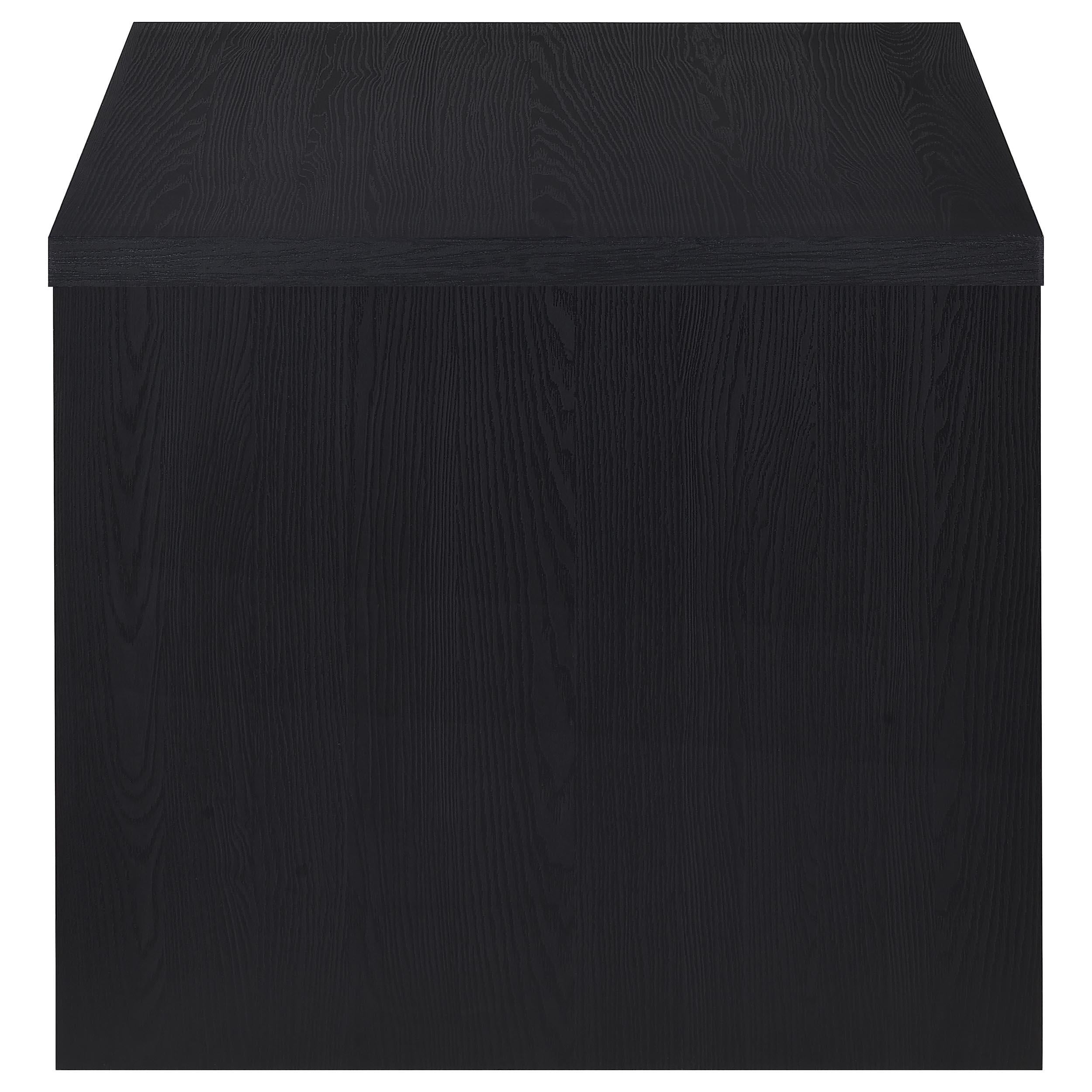  Coaster Furniture Knapp 706227 Engineered Wood Square End Table - Black IMAGE 4