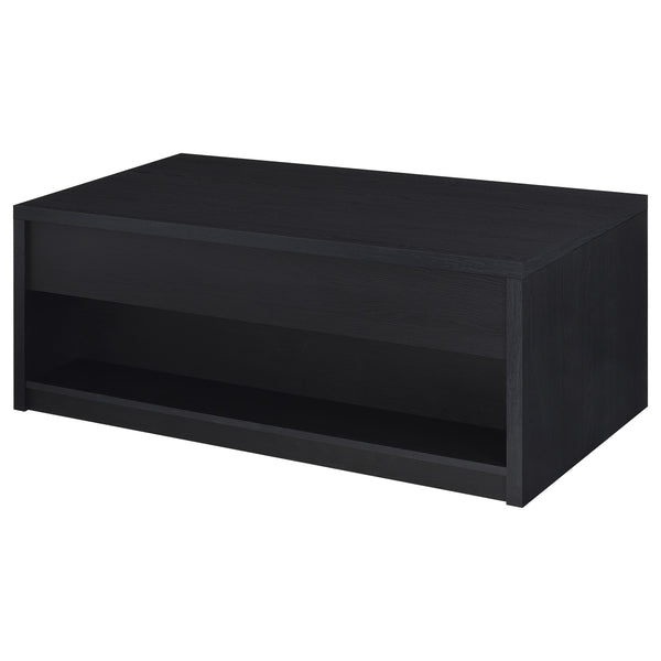 Coaster Furniture Knapp 706228 Lift Top Coffee Table with Dual Drawers - Black