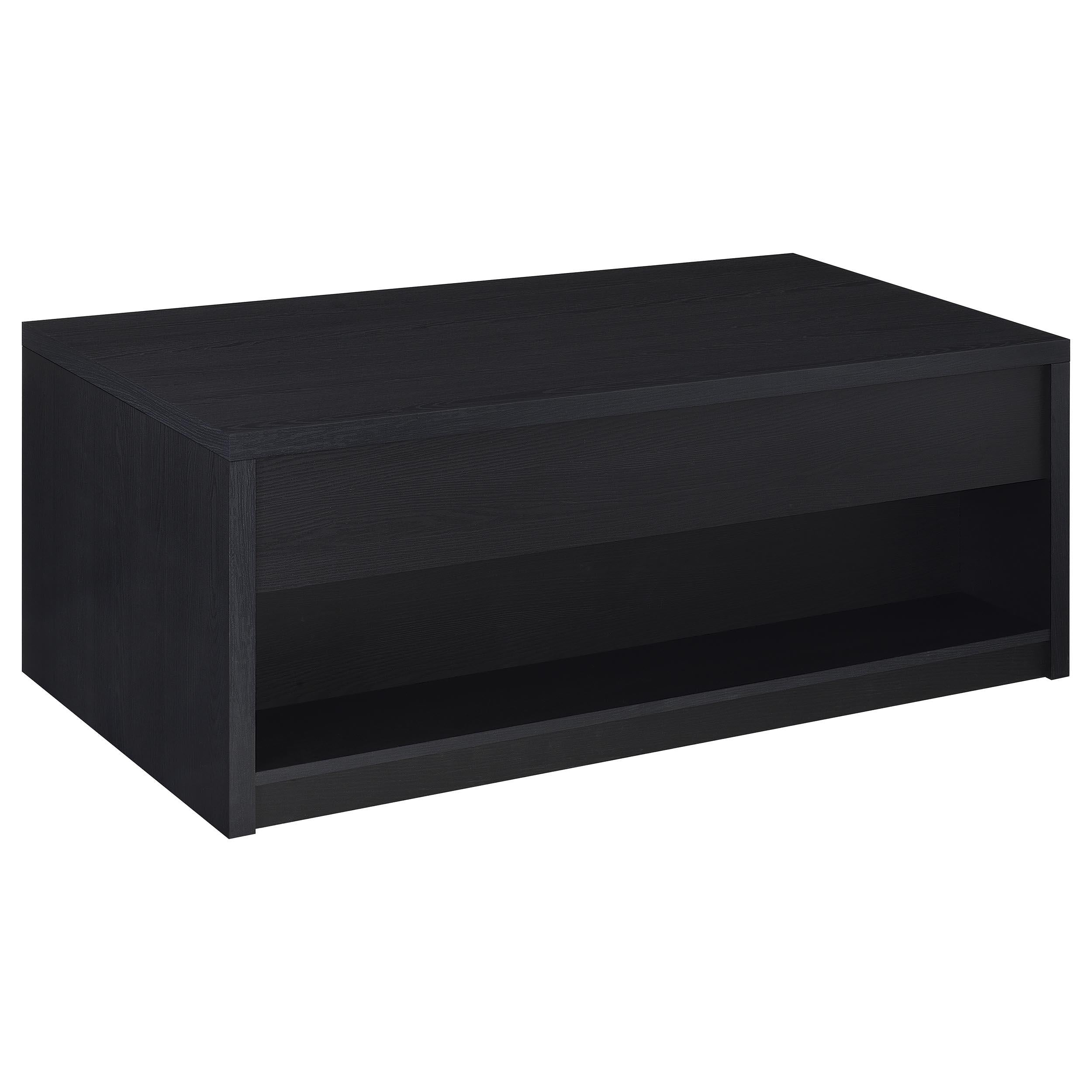  Coaster Furniture Knapp 706228 Lift Top Coffee Table with Dual Drawers - Black IMAGE 10