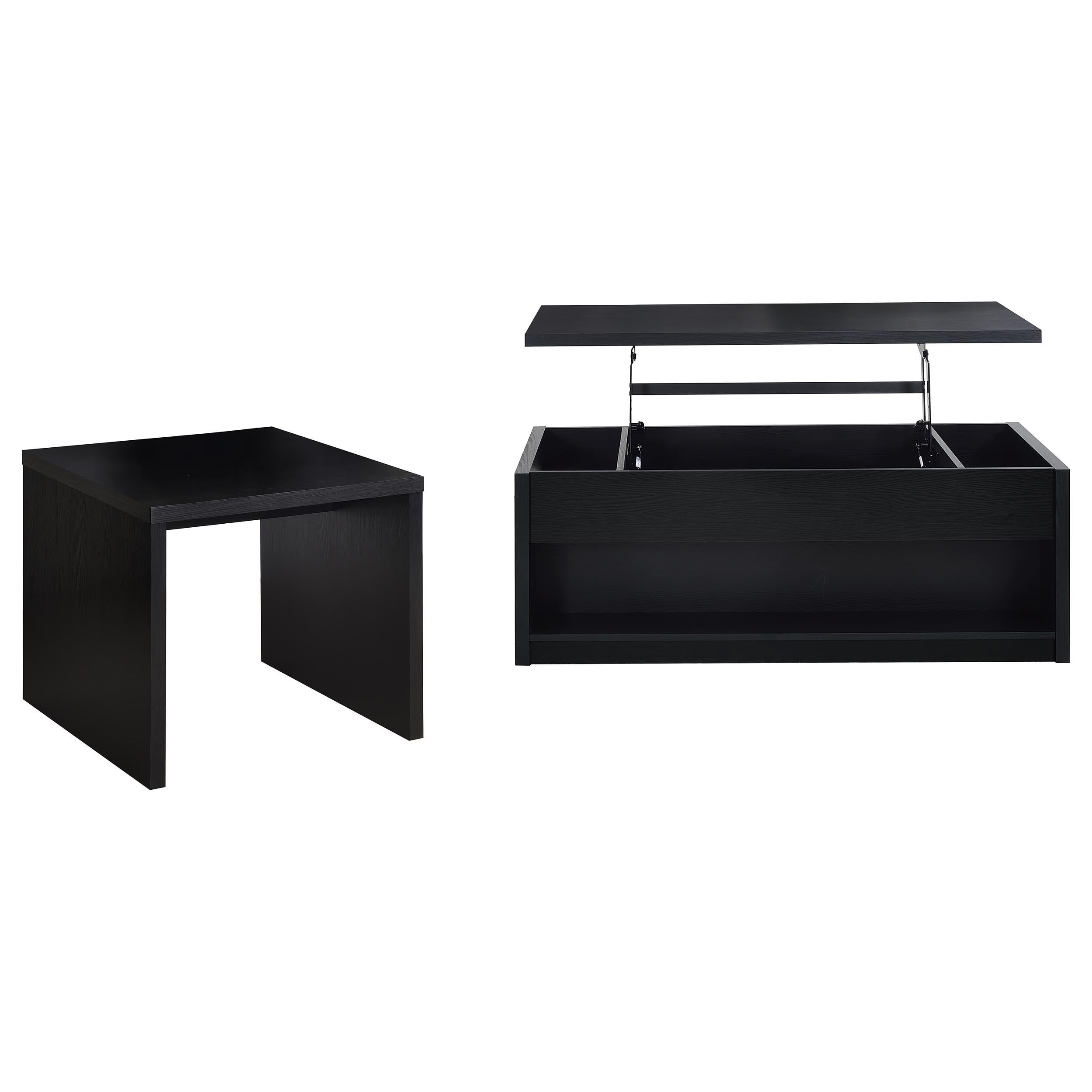  Coaster Furniture Knapp 706228-S2 2-piece Lift Top Coffee Table Set - Black IMAGE 1