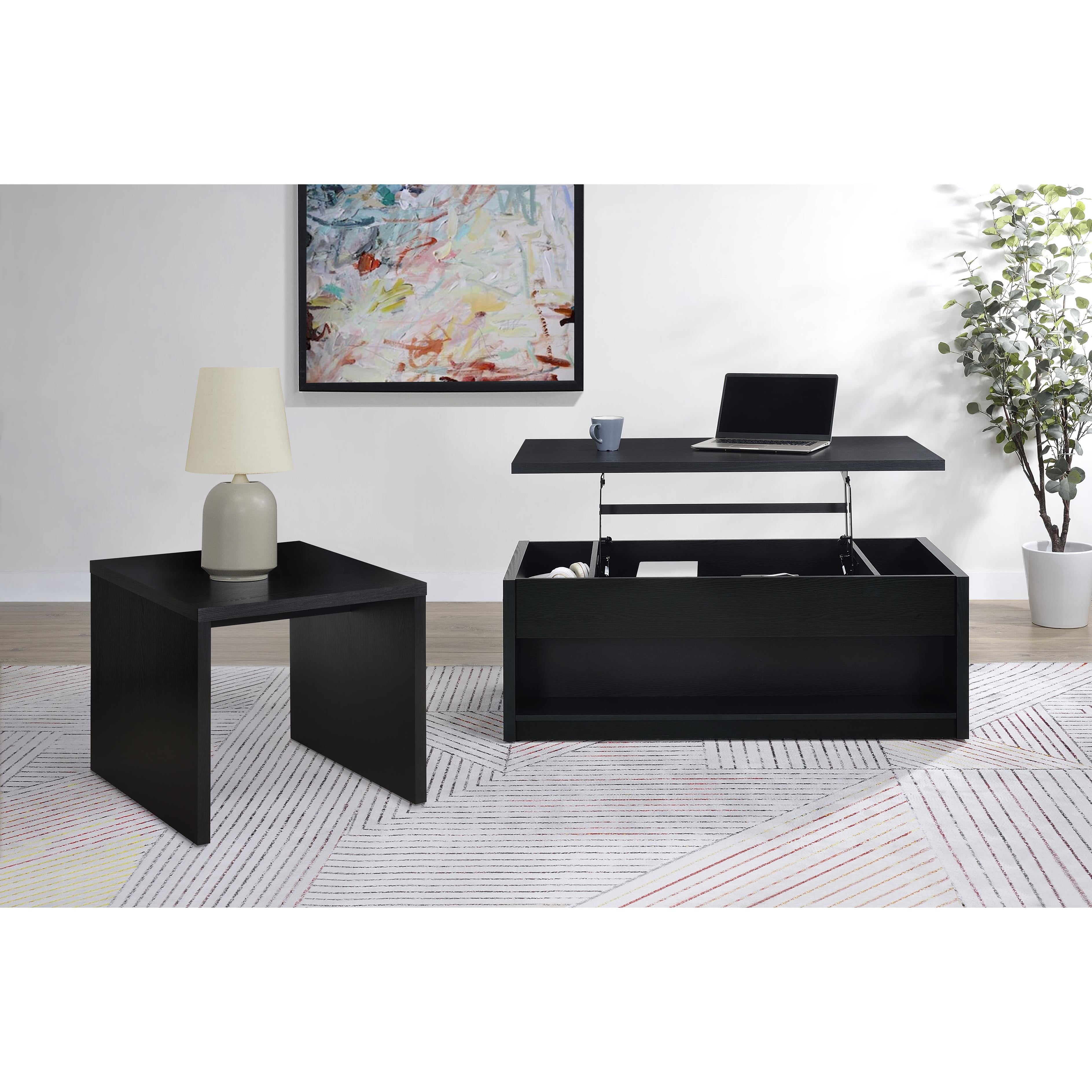  Coaster Furniture Knapp 706228-S2 2-piece Lift Top Coffee Table Set - Black IMAGE 9
