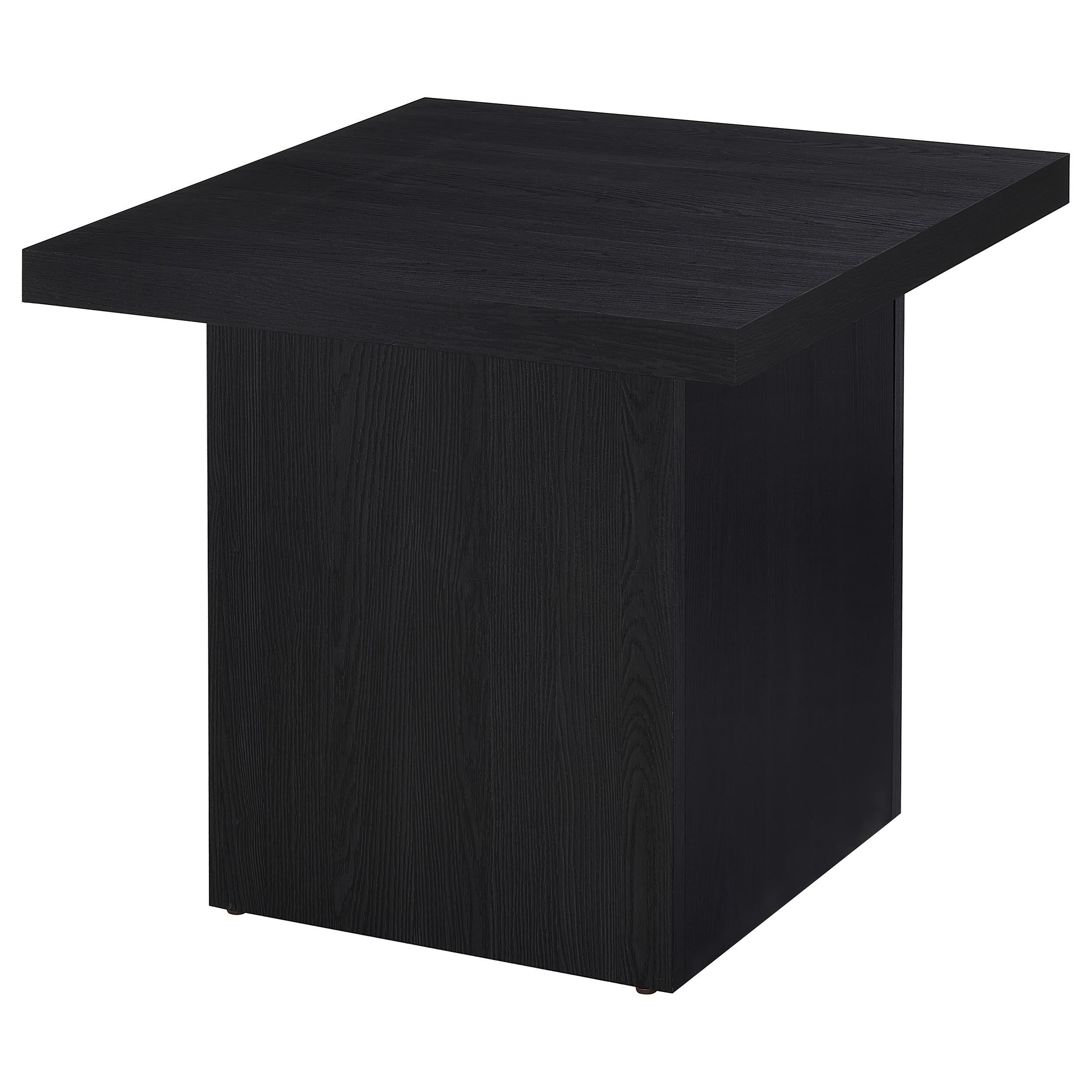  Coaster Furniture Max 706277 Square Engineered Laminate Side Table - Black IMAGE 8