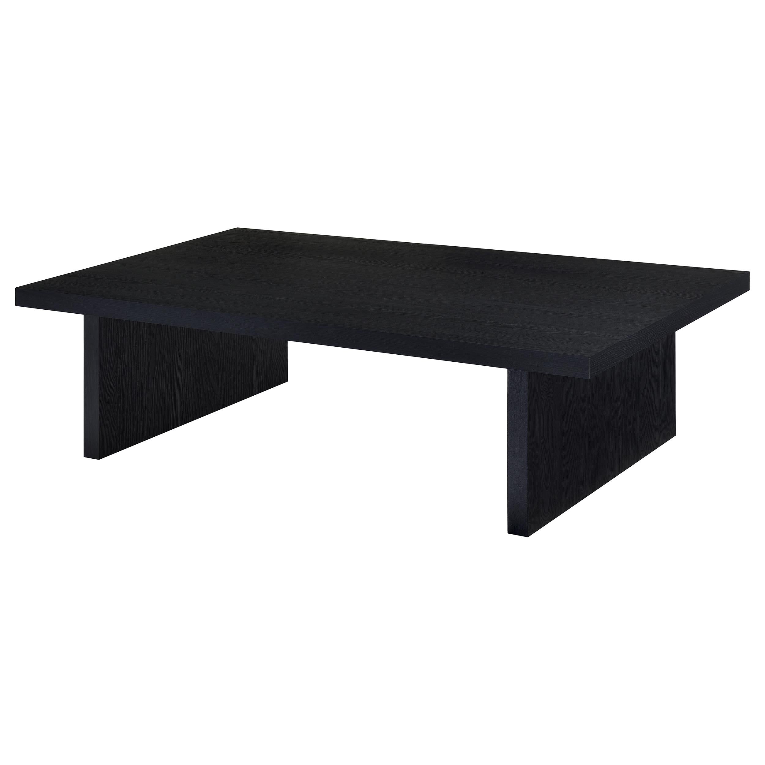  Coaster Furniture Max 706278 Rectangular Engineered Laminate Coffee Table - Black IMAGE 1