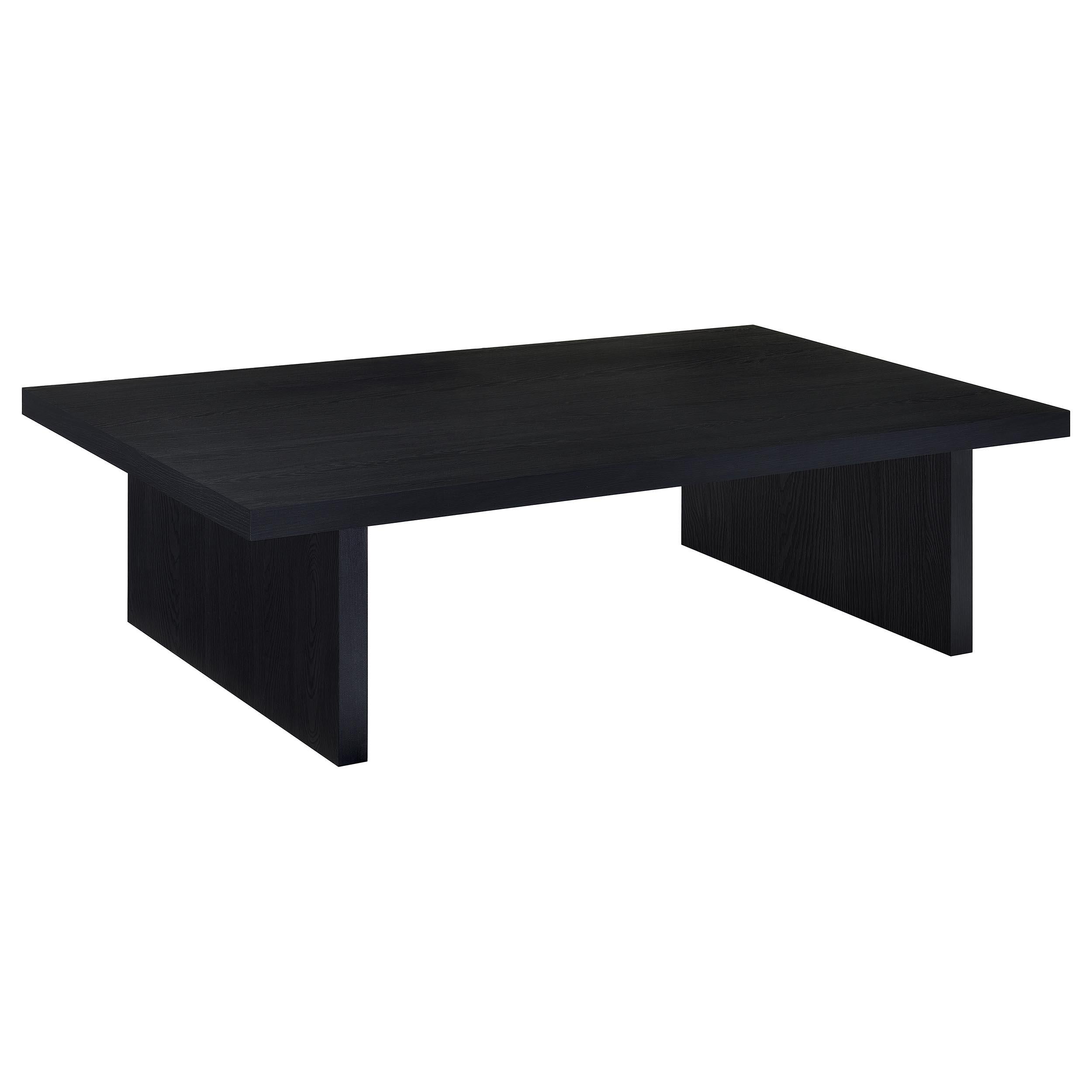  Coaster Furniture Max 706278 Rectangular Engineered Laminate Coffee Table - Black IMAGE 3