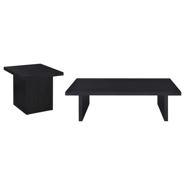 Coaster Furniture Max 706278-S2 2-piece Rectangular Coffee and End Table Set - Black