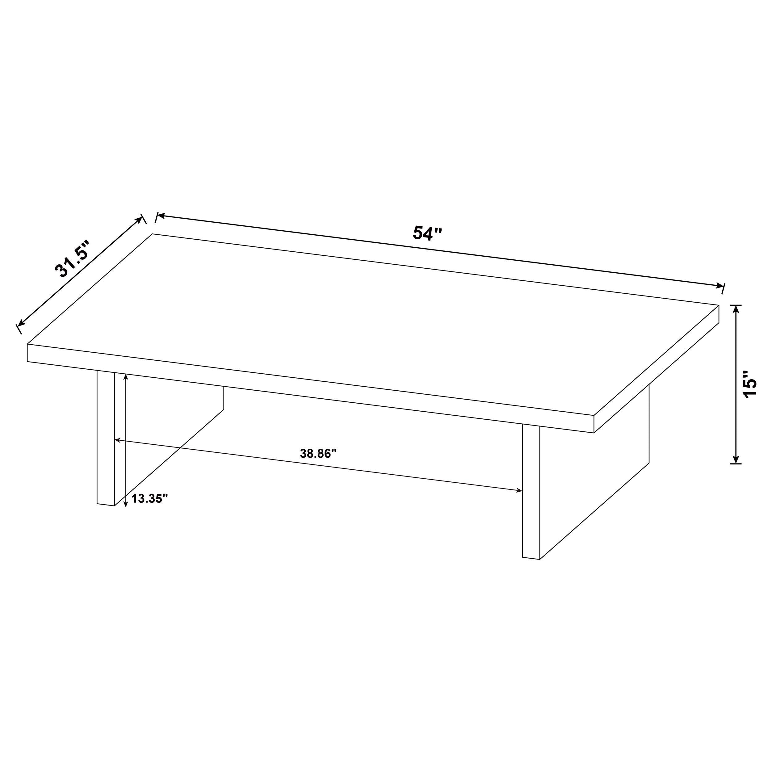  Coaster Furniture Max 706278-S2 2-piece Rectangular Coffee and End Table Set - Black IMAGE 14