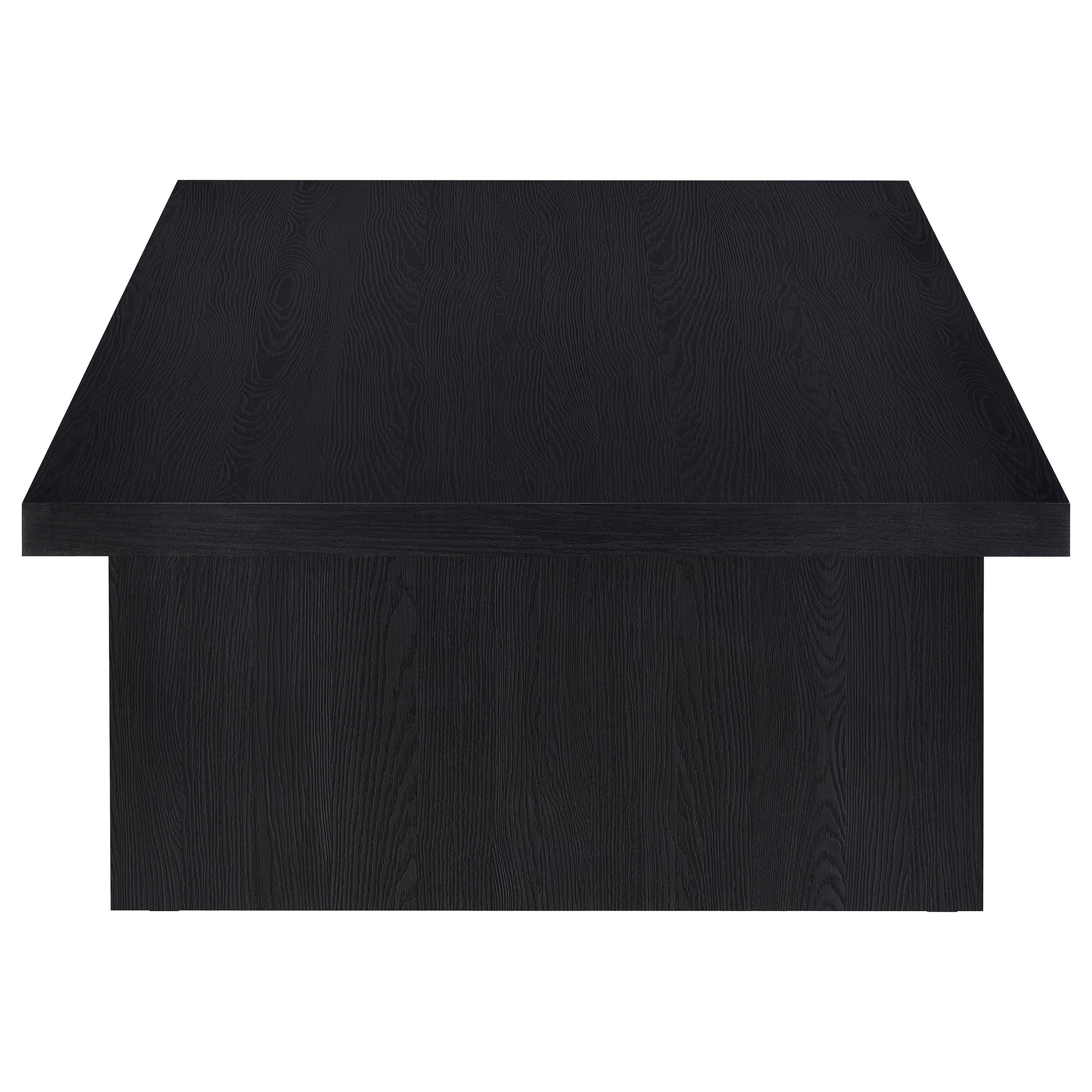  Coaster Furniture Max 706278-S2 2-piece Rectangular Coffee and End Table Set - Black IMAGE 5