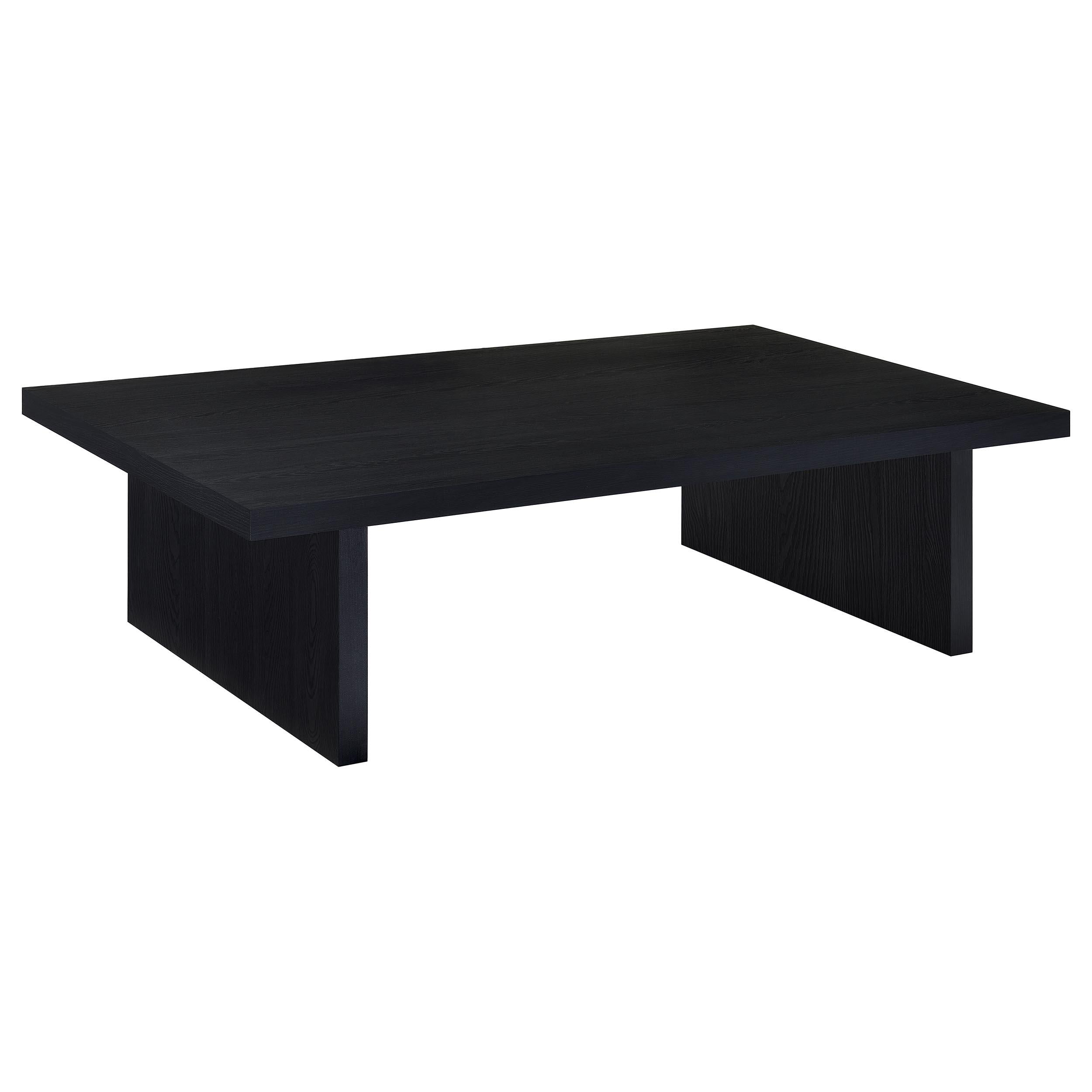  Coaster Furniture Max 706278-S2 2-piece Rectangular Coffee and End Table Set - Black IMAGE 7