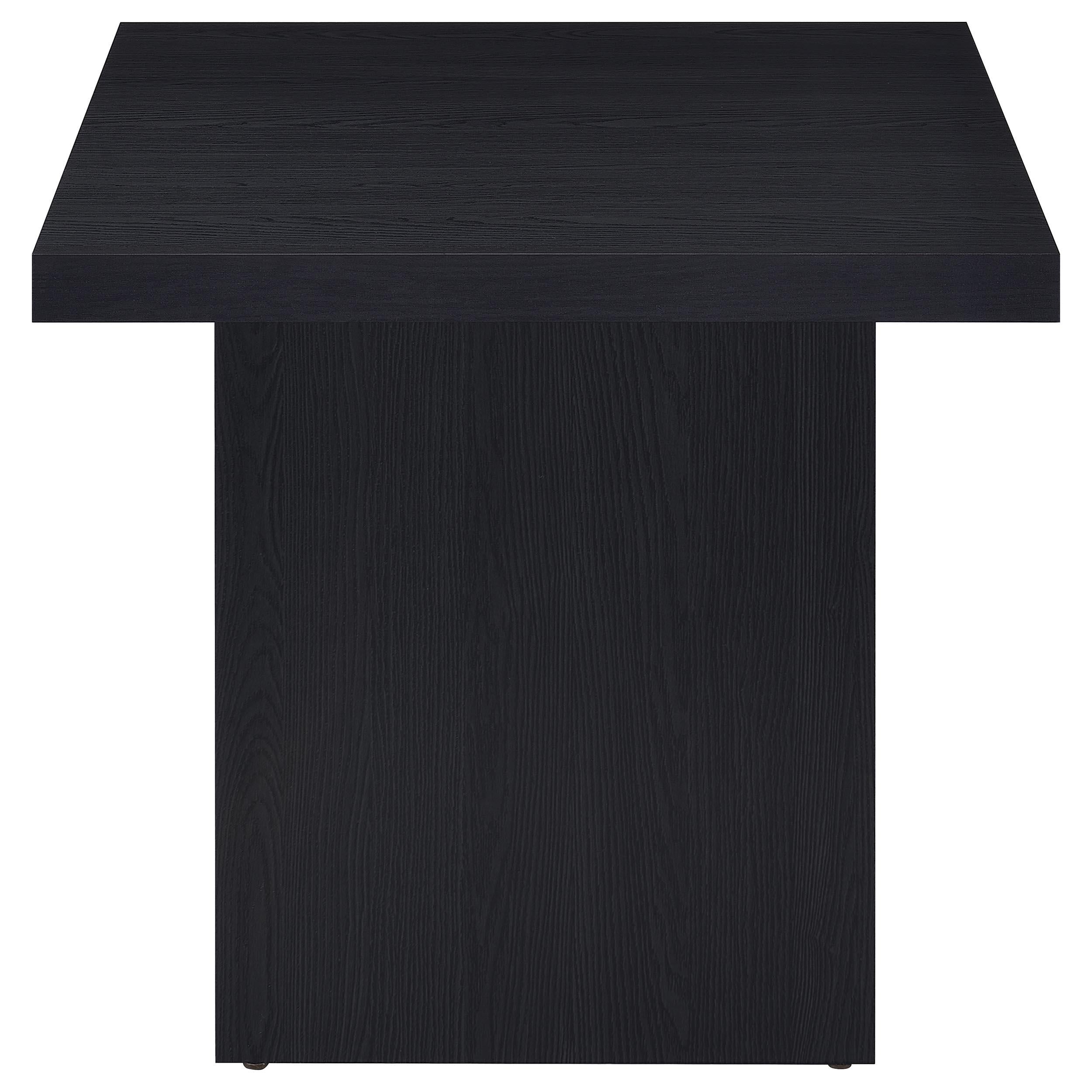  Coaster Furniture Max 706278-S3 3-piece Rectangular Coffee and End Table Set - Black IMAGE 12