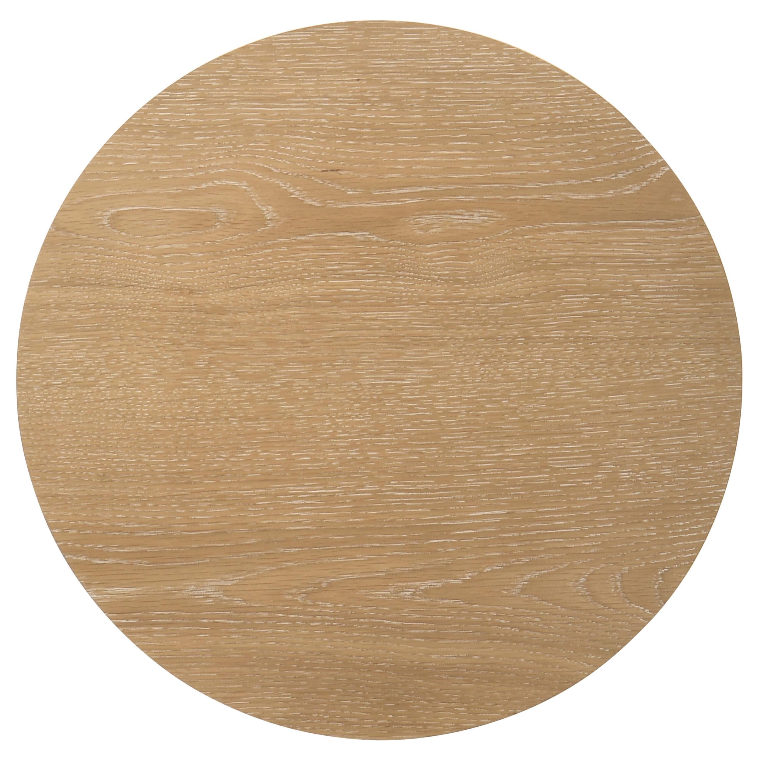  Coaster Furniture Ottowa 706297 Round Wood End Table with Shelf - Light Oak IMAGE 10