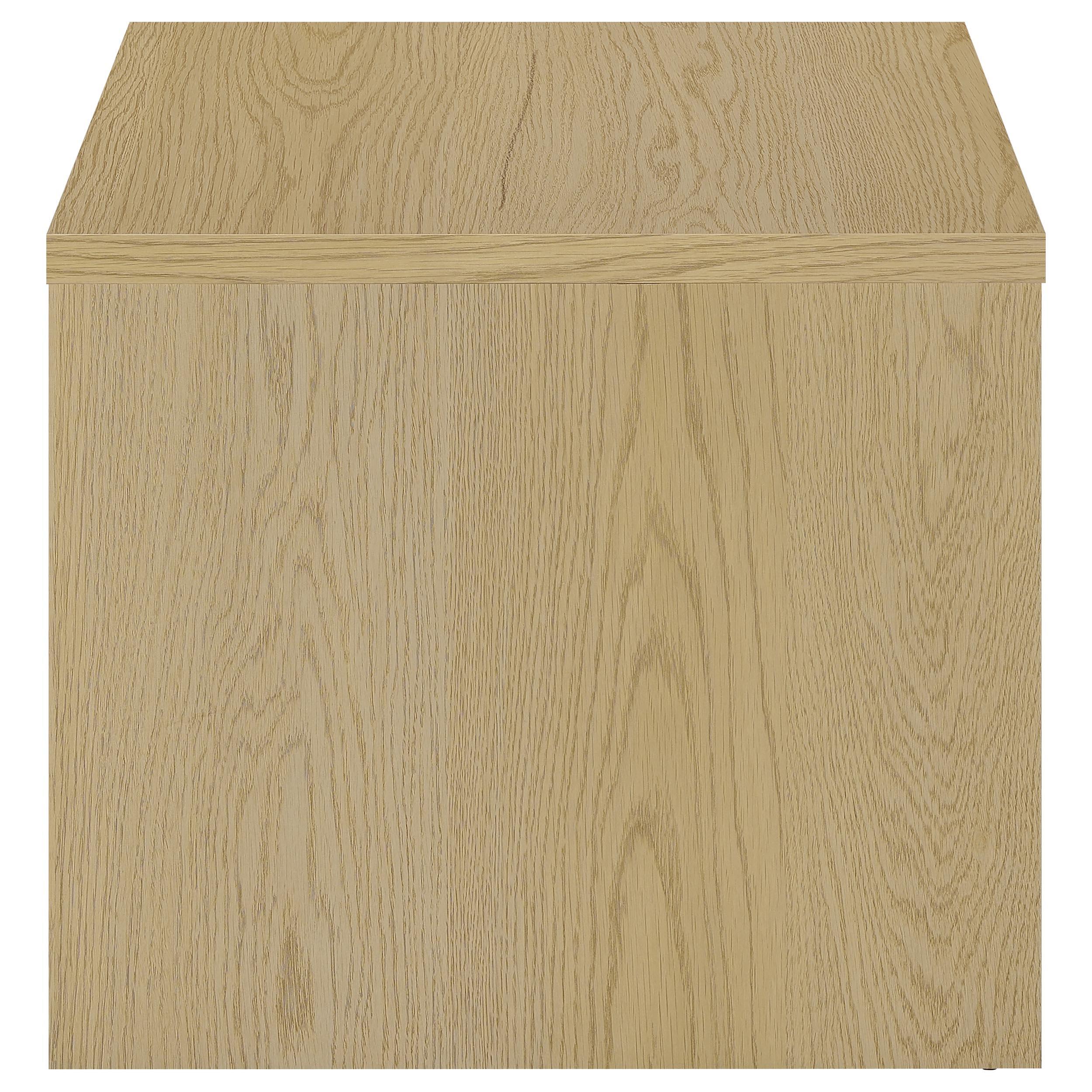  Coaster Furniture Canoga 706347 Engineered Wood Accent End Table - Light Oak IMAGE 4