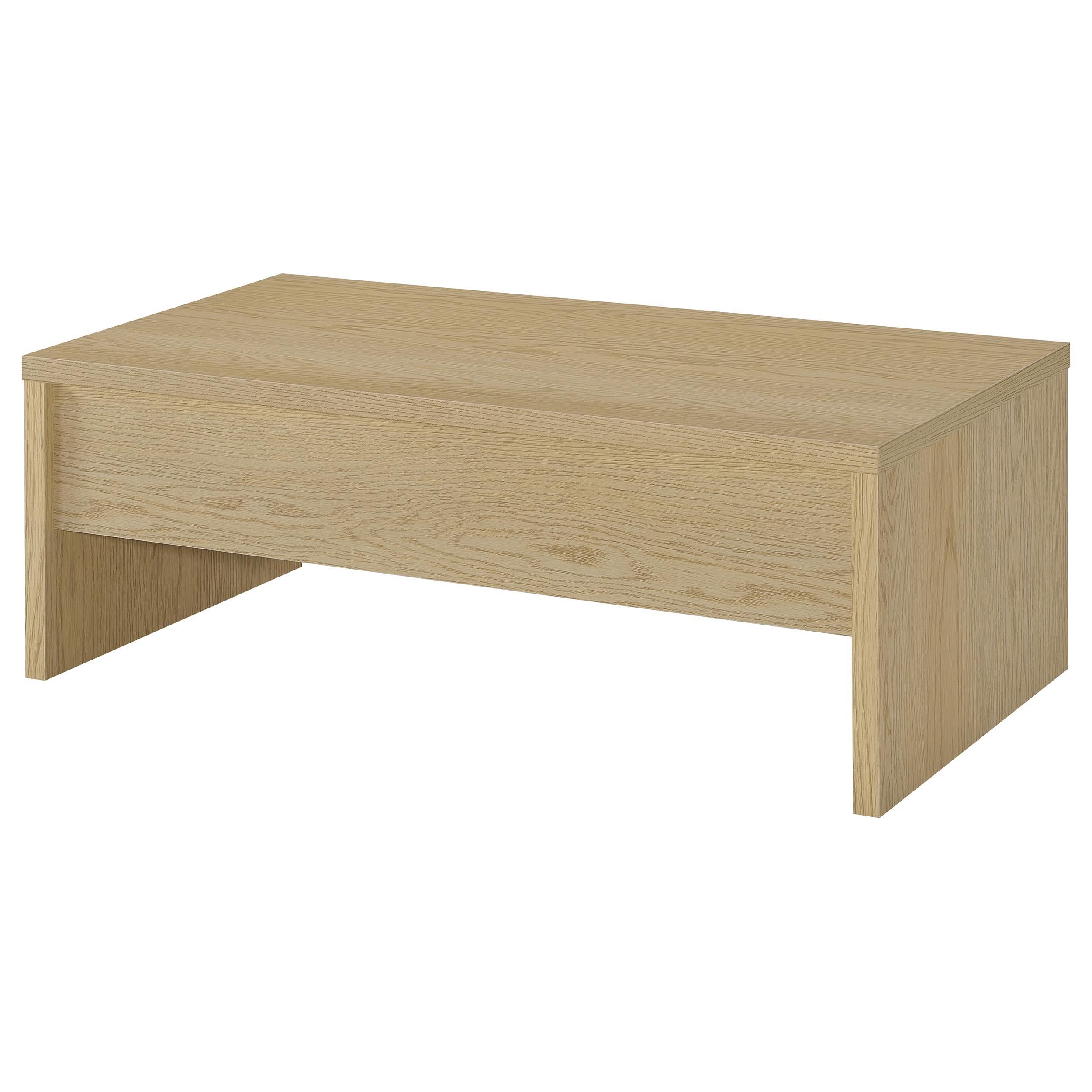  Coaster Furniture Canoga 706348 Engineered Wood Lift Top Coffee Table - Light Oak IMAGE 6
