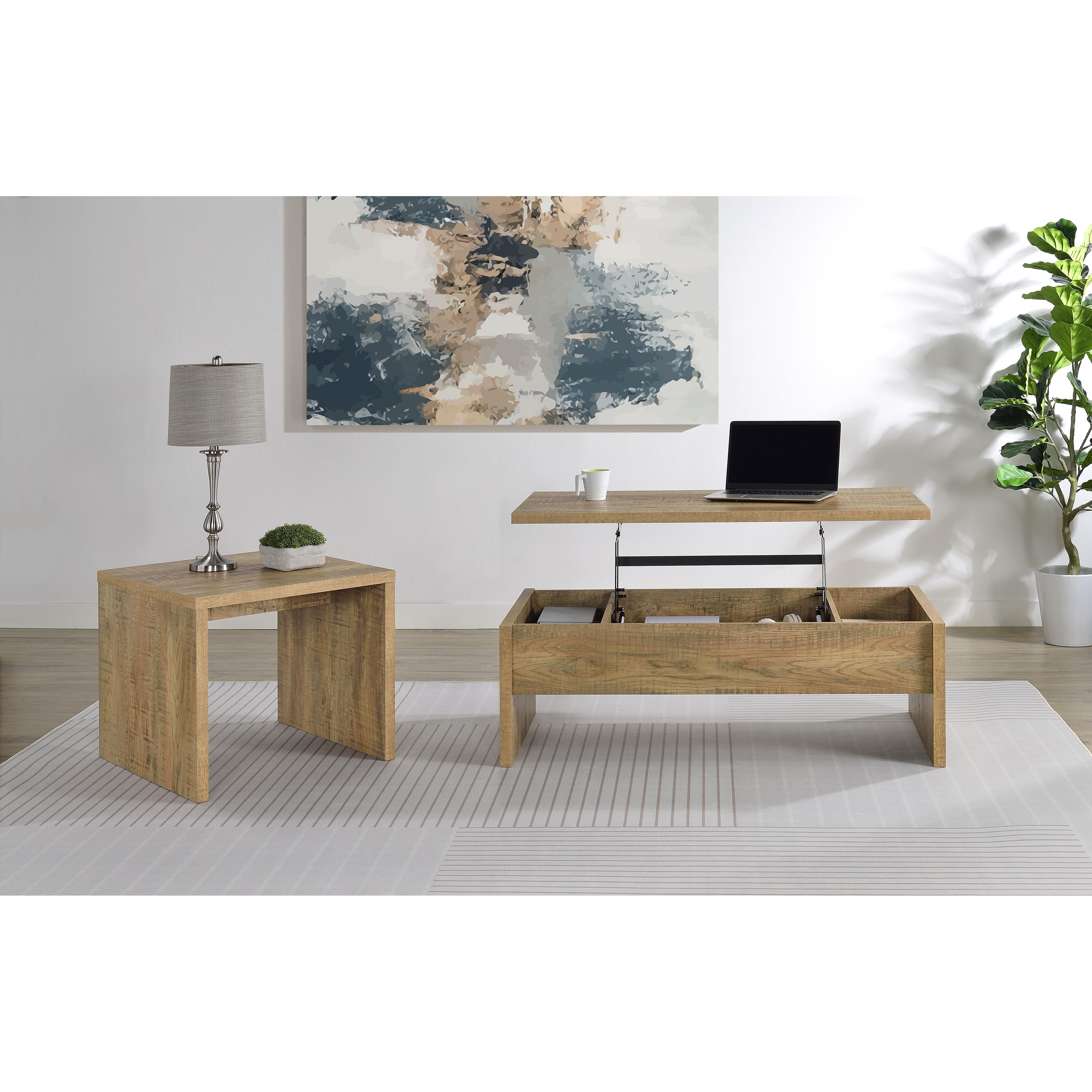  Coaster Furniture Canoga 706358-S2 2-piece Lift Top Cocktail Coffee Table Set - Mango IMAGE 2