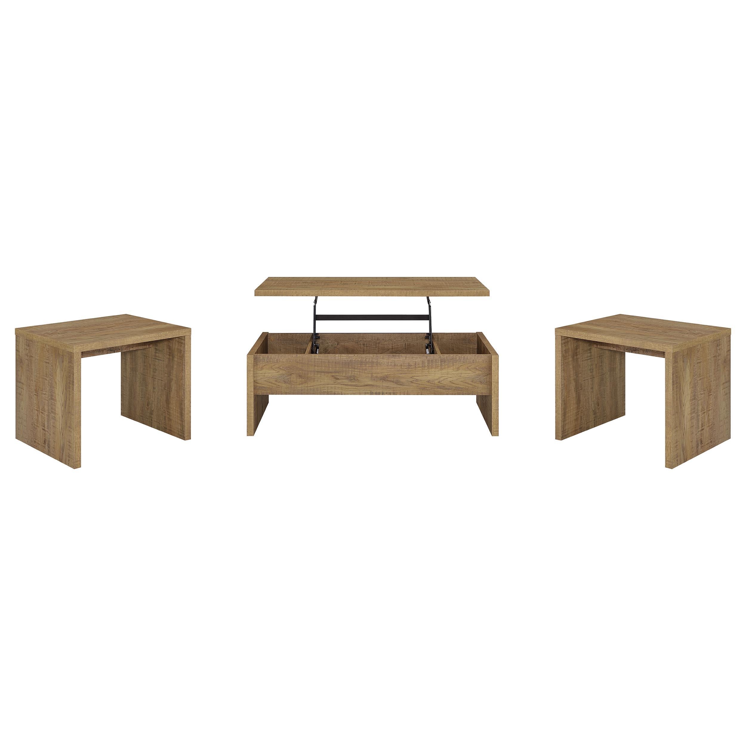  Coaster Furniture Canoga 706358-S3 3-piece Lift Top Cocktail Coffee Table Set - Mango IMAGE 1
