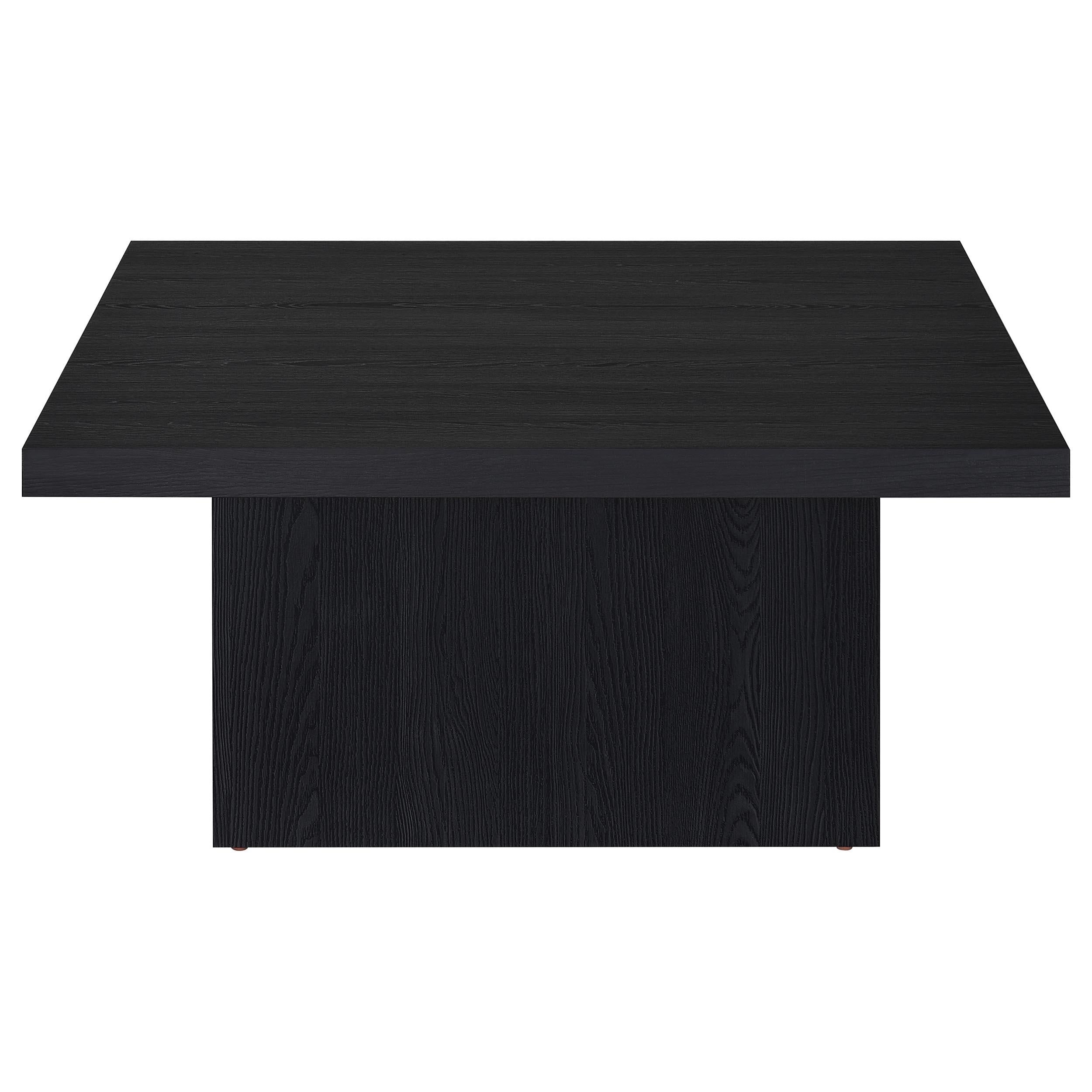  Coaster Furniture Devar 706408 Square Engineered Wood Coffee Table - Black IMAGE 6