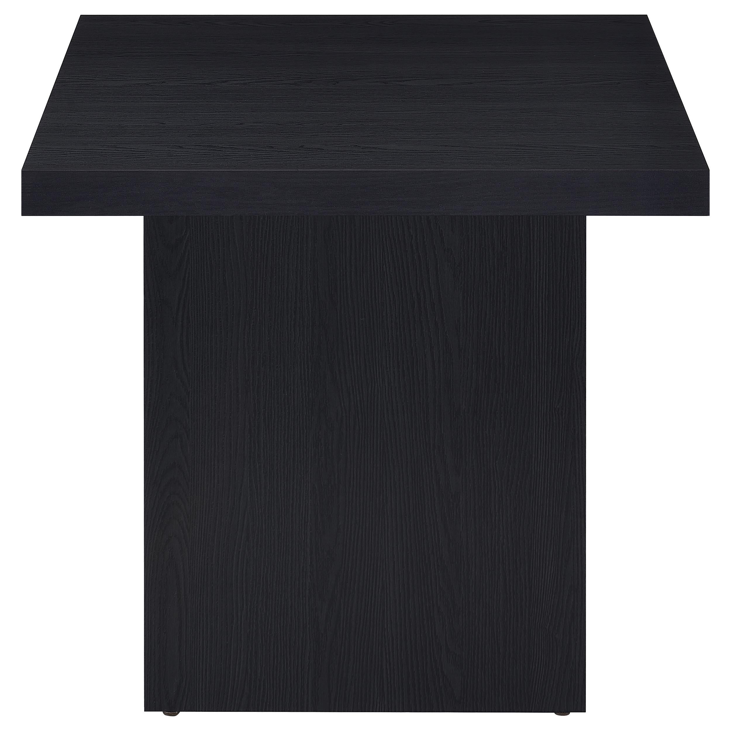 Coaster Furniture Devar 706408-S2 2-piece Square Cocktail Coffee End Table Set - Black IMAGE 11