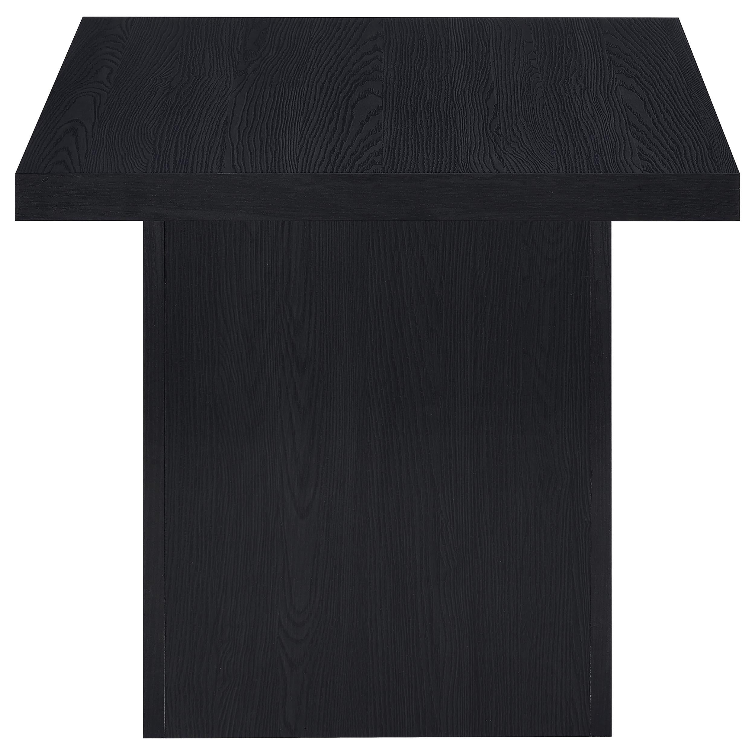  Coaster Furniture Devar 706408-S2 2-piece Square Cocktail Coffee End Table Set - Black IMAGE 4