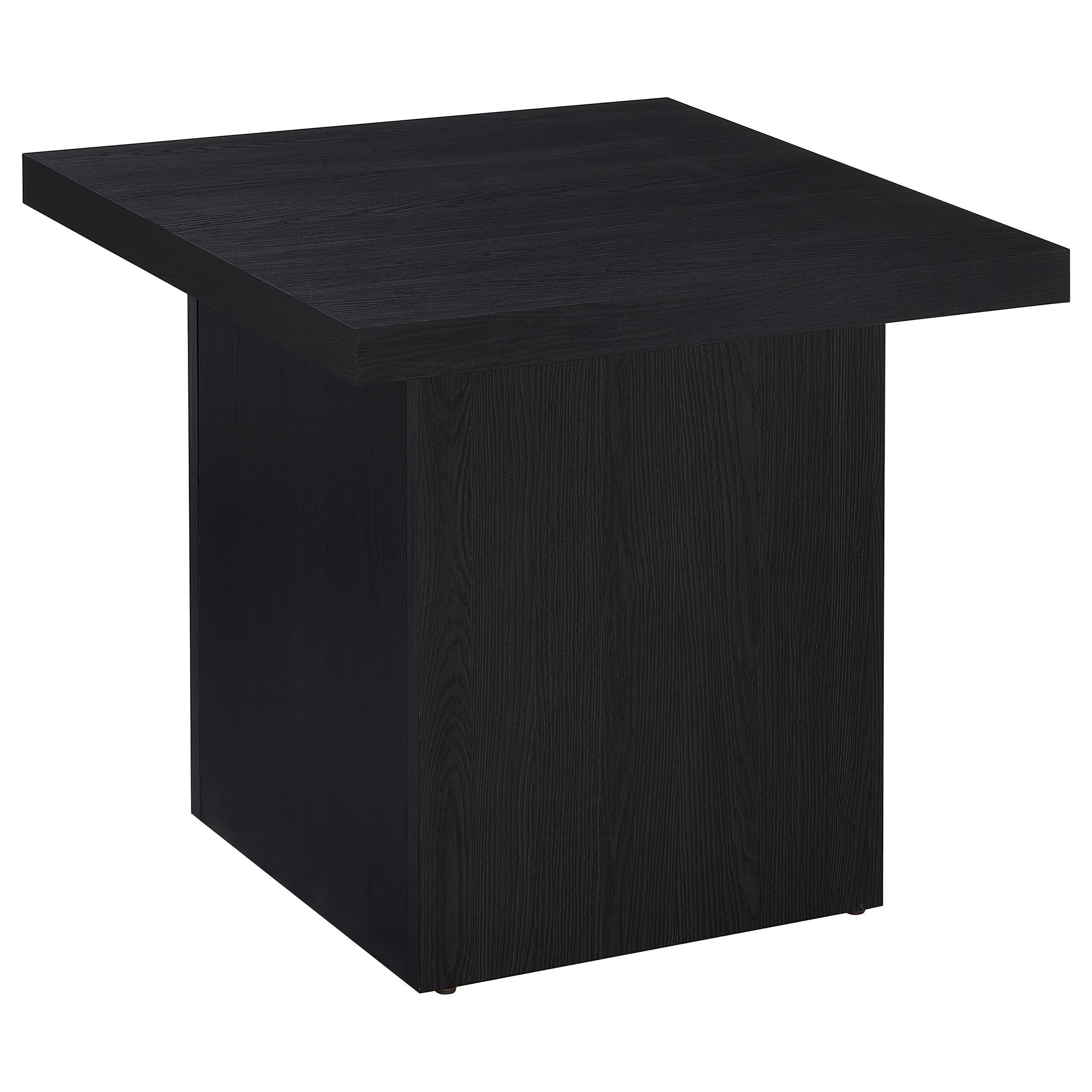  Coaster Furniture Devar 706408-S2 2-piece Square Cocktail Coffee End Table Set - Black IMAGE 7