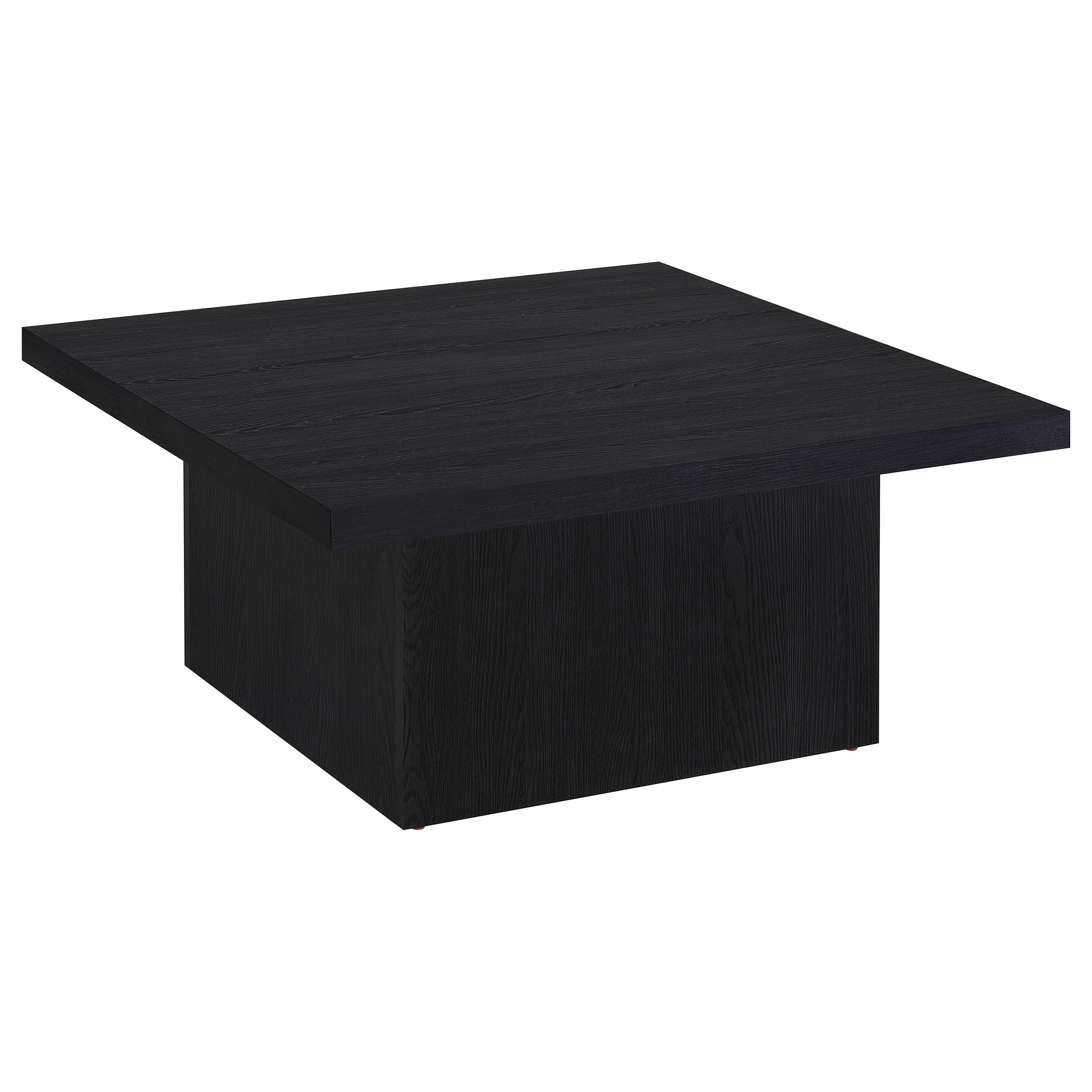  Coaster Furniture Devar 706408-S3 3-piece Square Cocktail Coffee End Table Set - Black IMAGE 7
